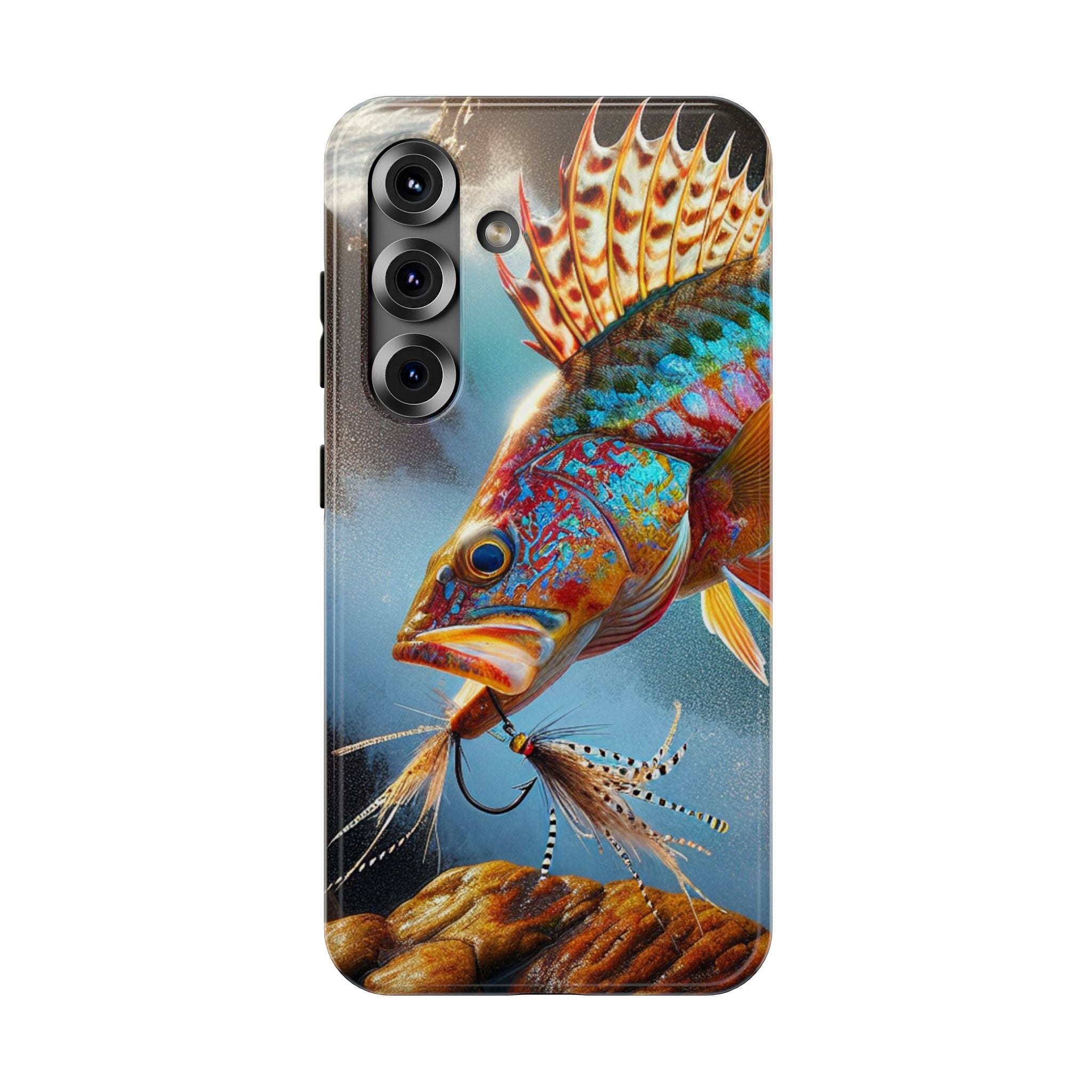 Colorful Fish Impact Resistant Phone Case, Waterproof