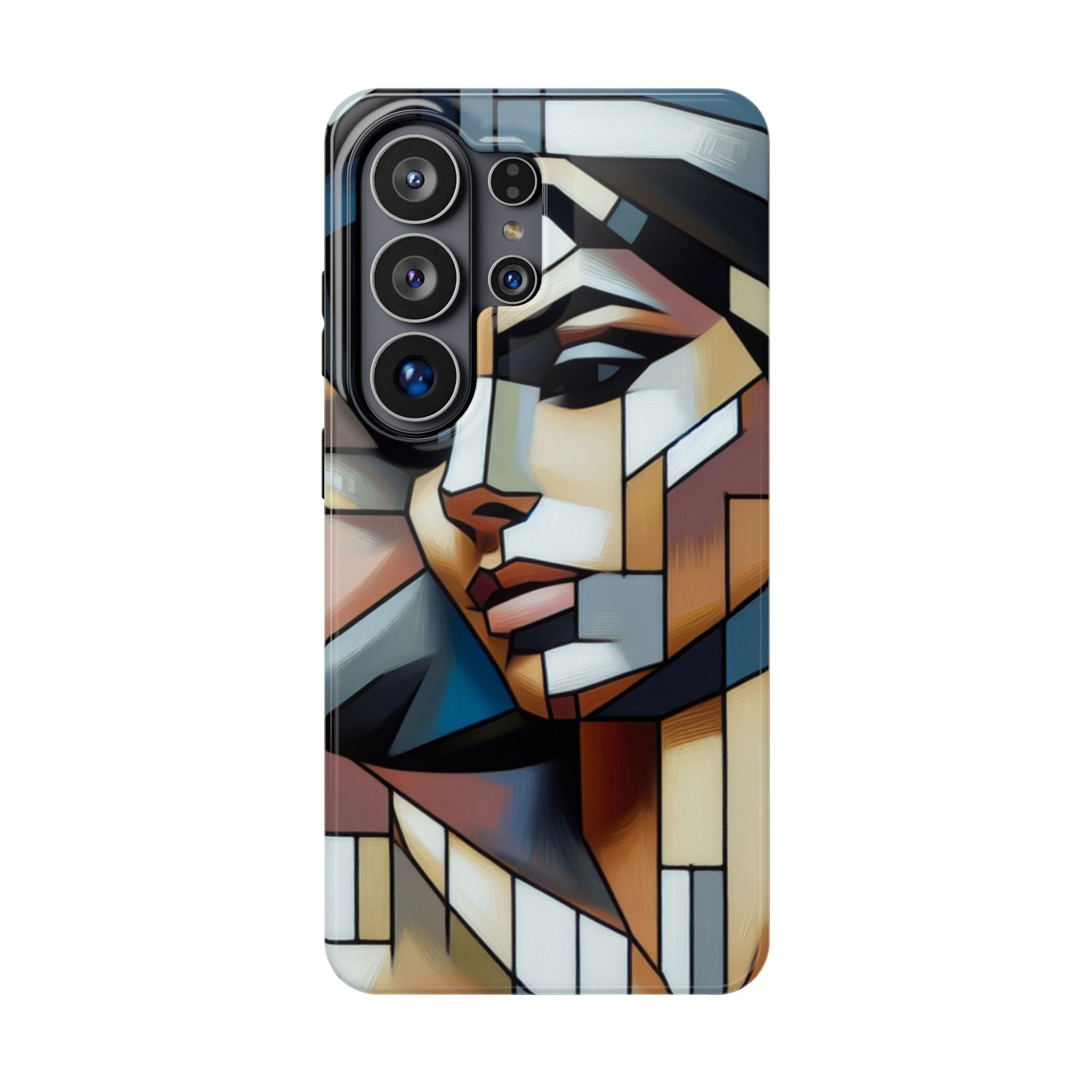 Impact Resistant Phone Case -Woman Looking Side Abstract