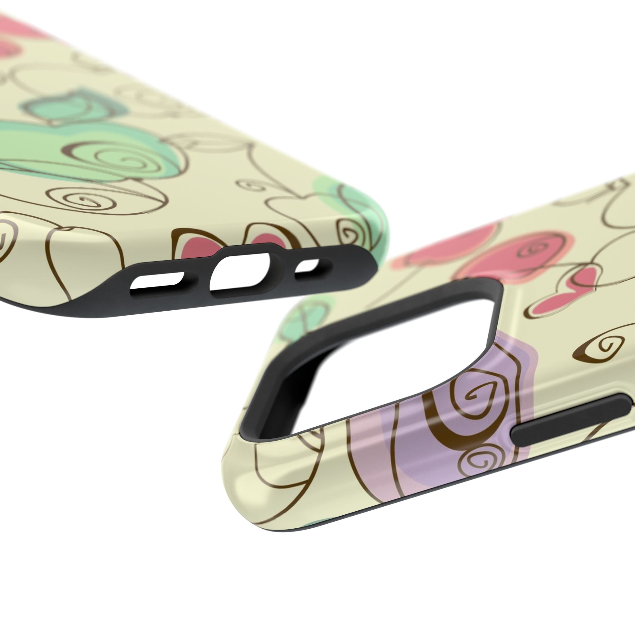 Colorful Floral Phone Case, Impact-Resistant