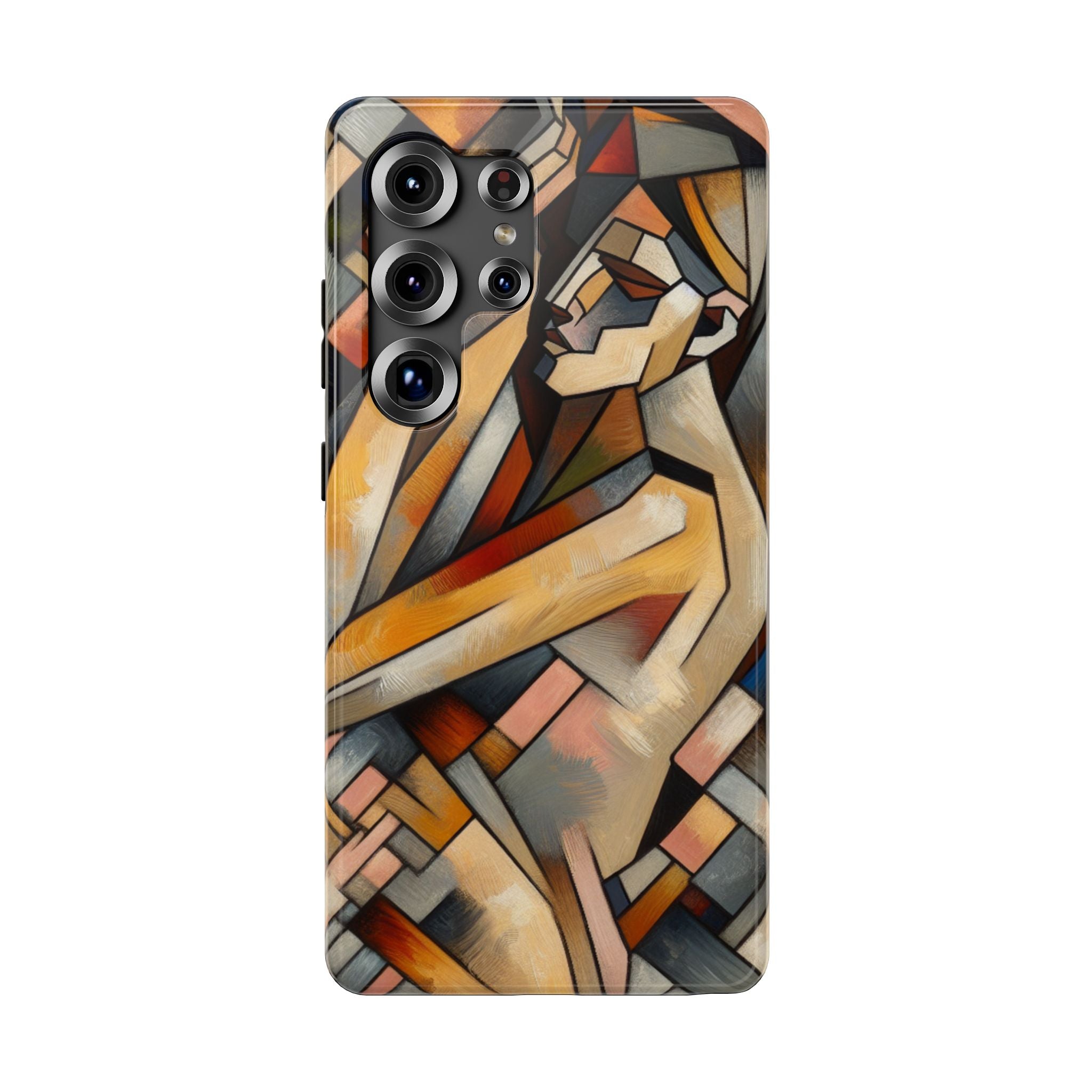 Impact Resistant Phone Case - Sleeping  Woman Abstract