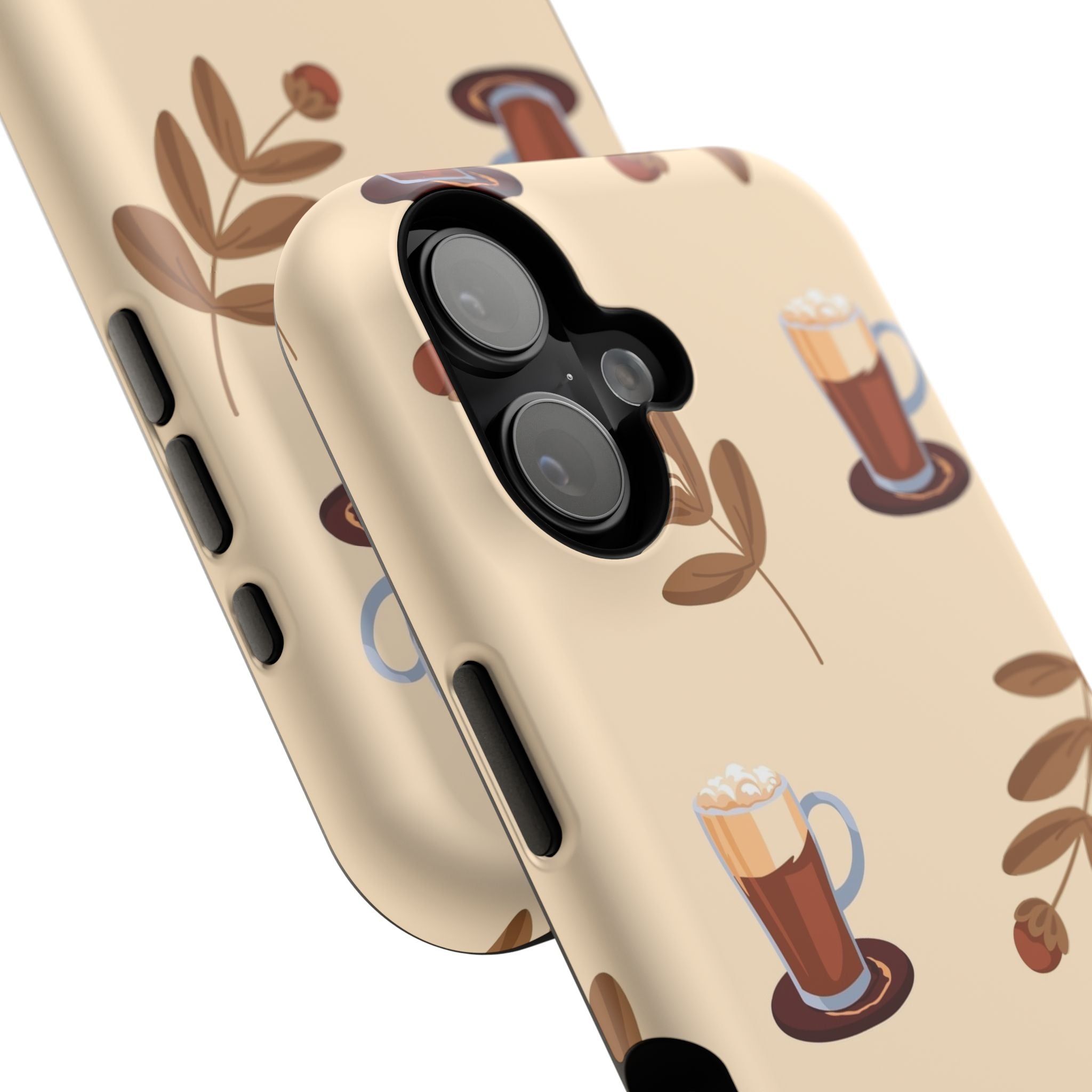 Stylish Coffee Phone Case, Impact-Resistant