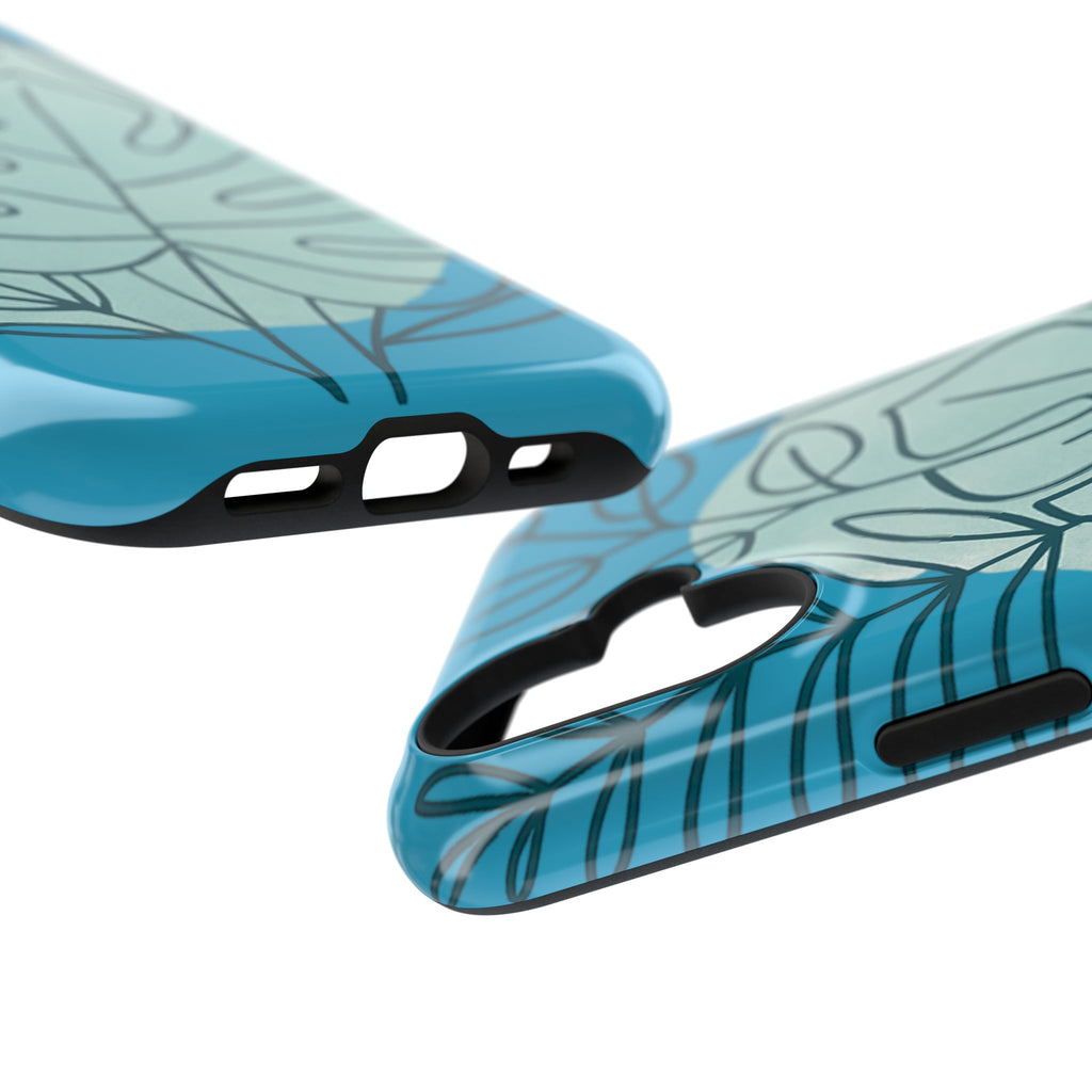 Tropical Floral Phone Case, Impact-Resistant