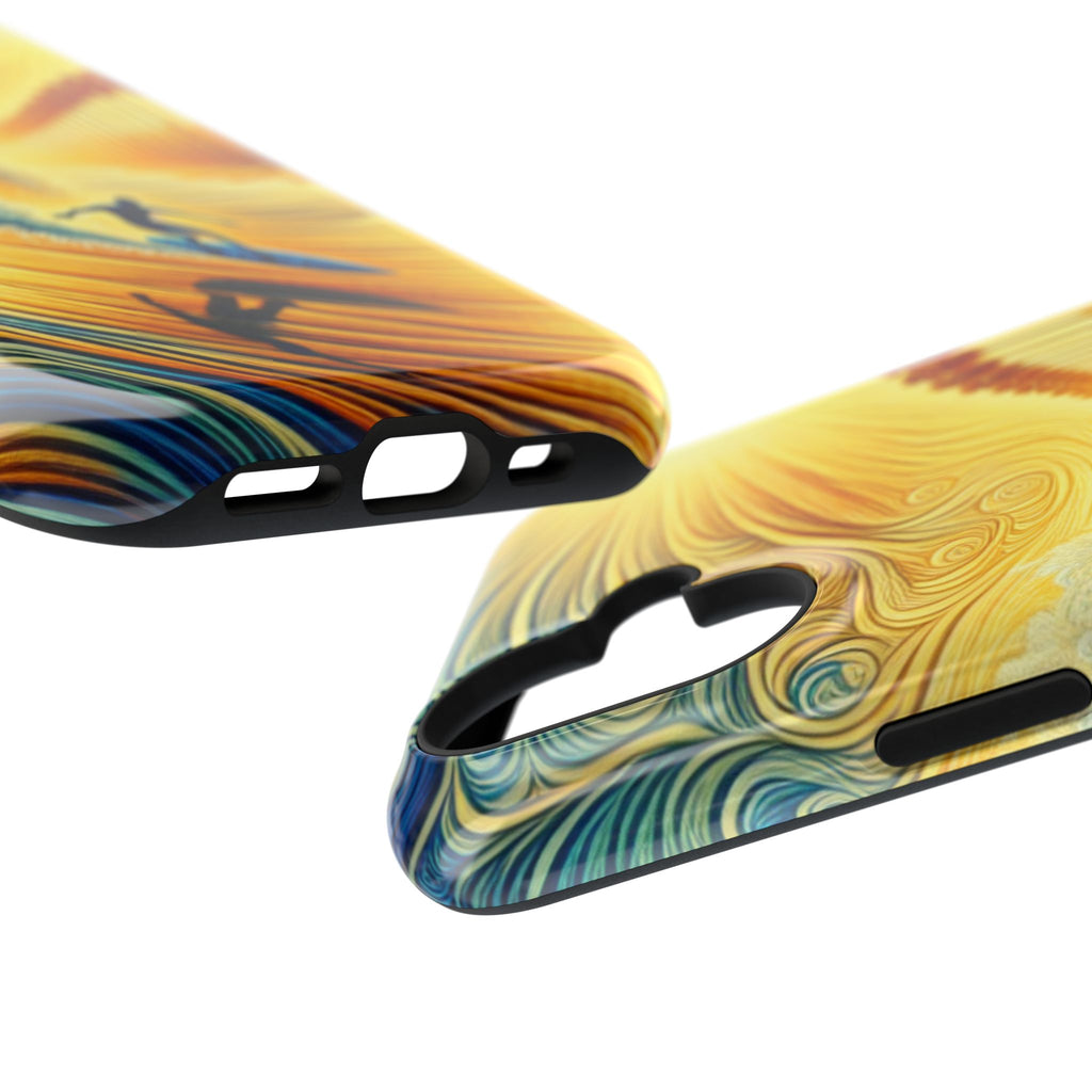 Surfer Sunrise Impact-Resistant Phone Case