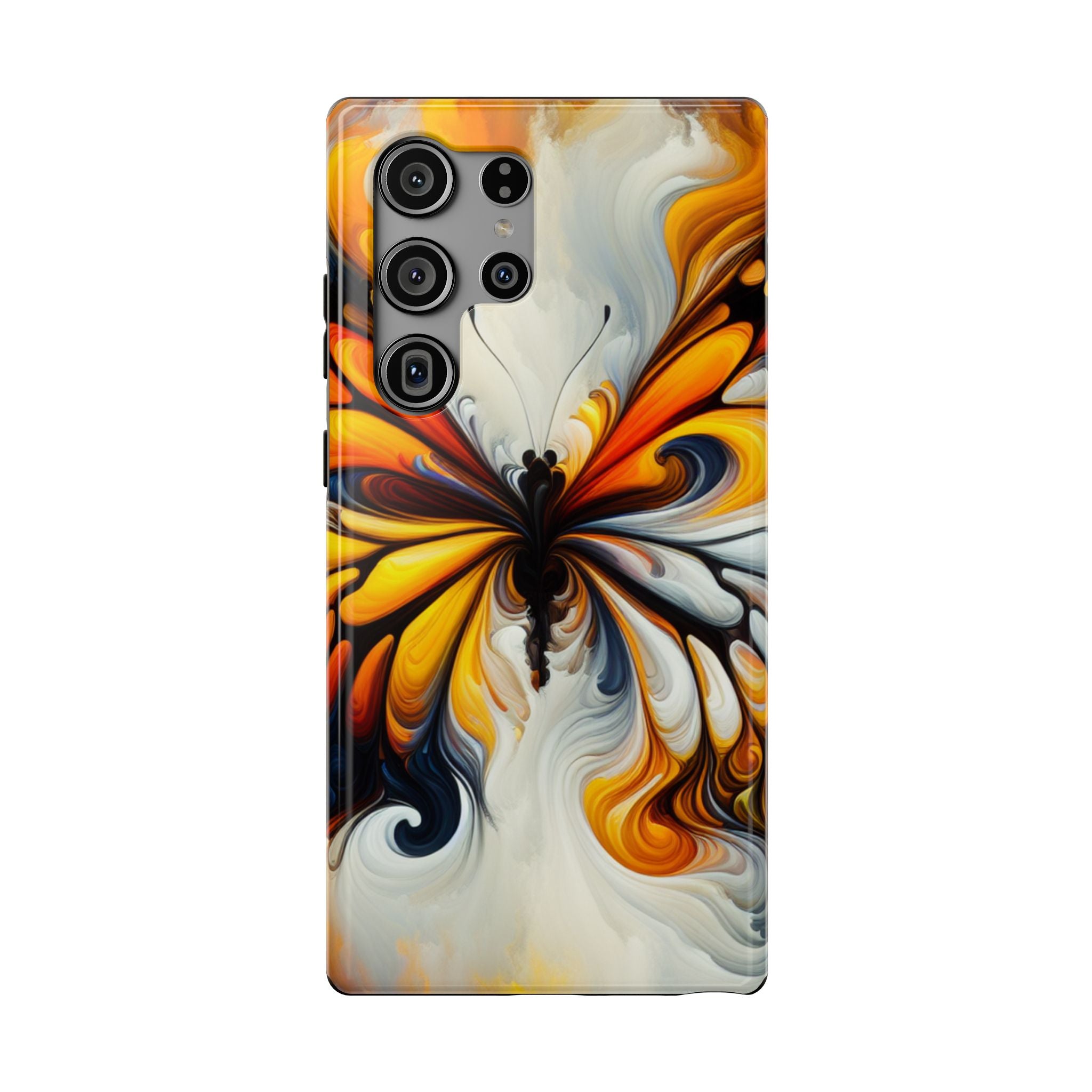 Colorful Butterfly Impact Resistant Phone Case, Artistic, Nature-Inspired Gift