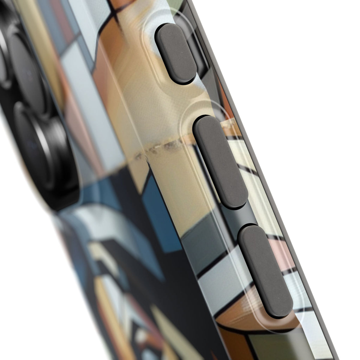 Impact-Resistant Case — Geometric Stained-Glass Woman Phone Cover