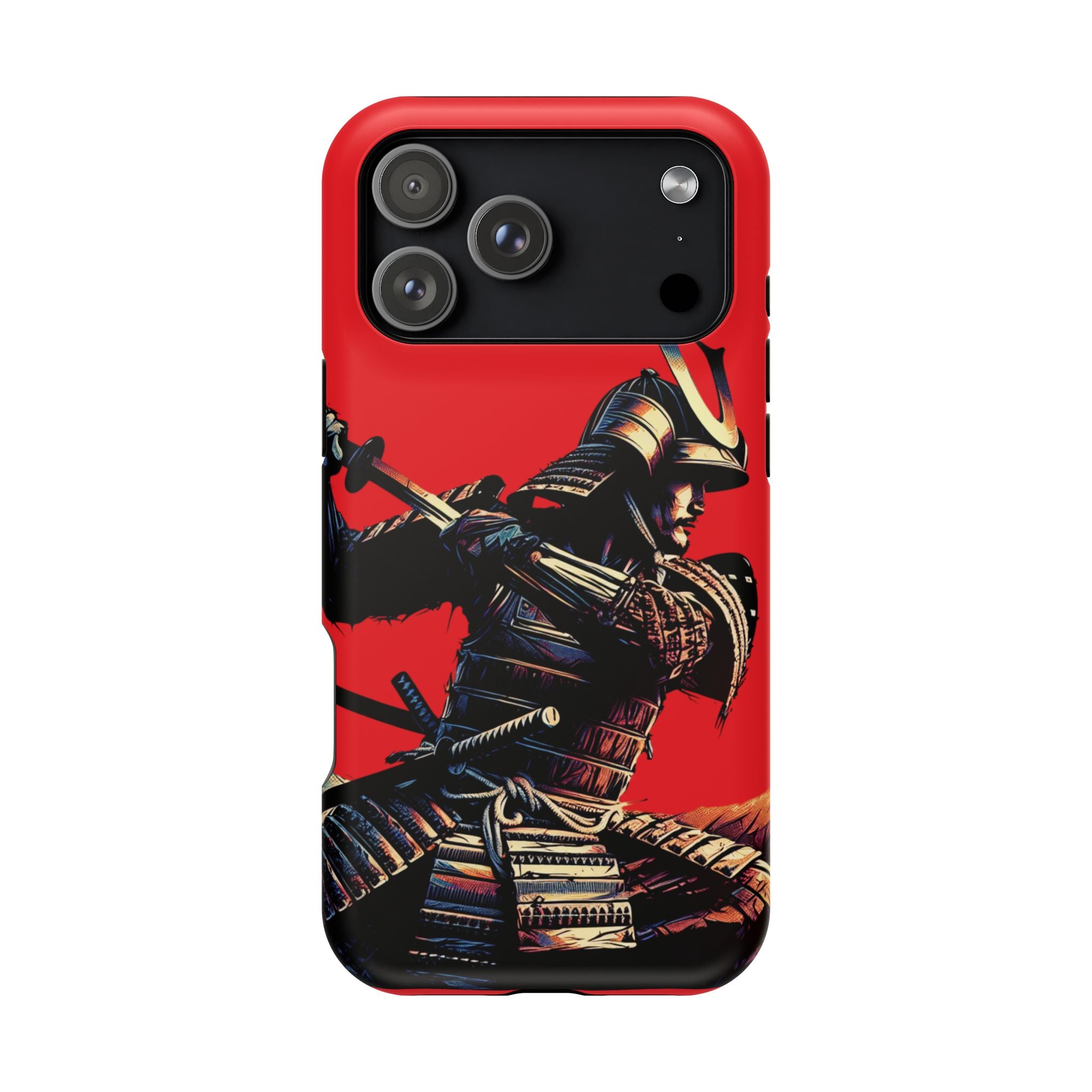 Impact Resistant Phone Case - Samurai Red Warrior