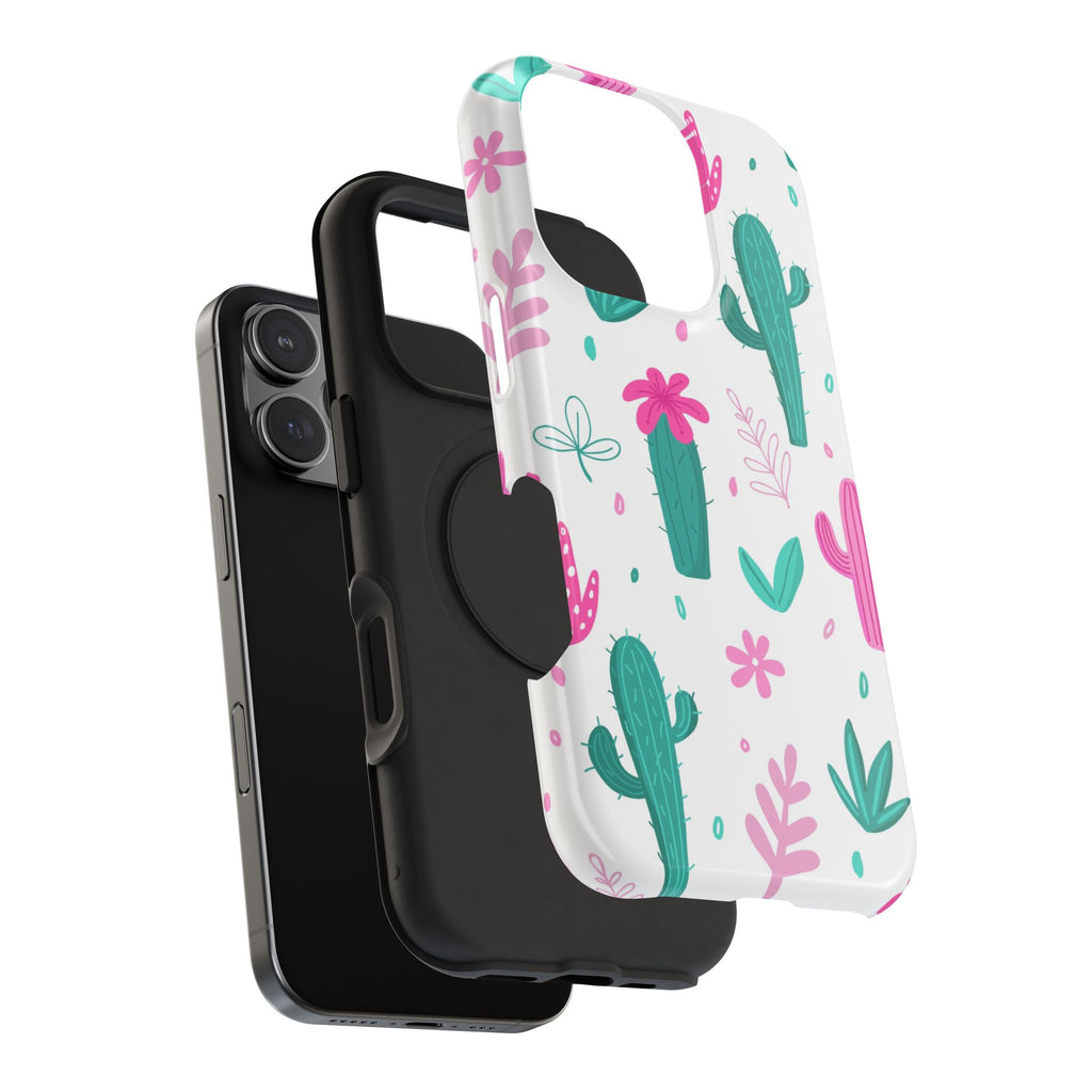 Cactus Pattern Impact Resistant Phone Case