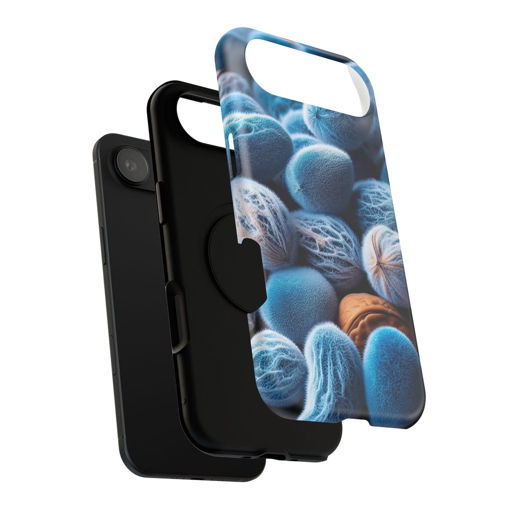 Phone Case — Blue Fuzzy Pods Impact-Resistant Protective Case
