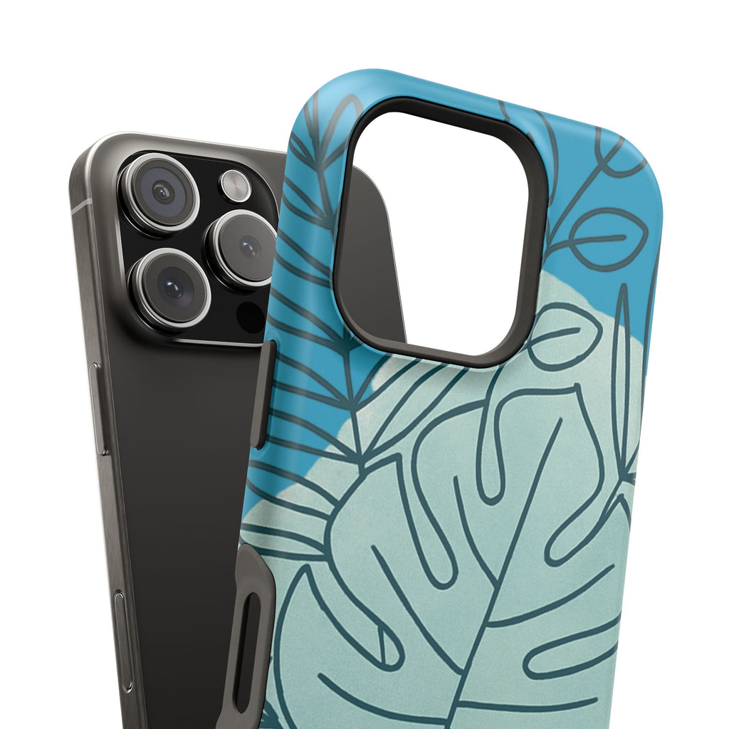Tropical Floral Phone Case, Impact-Resistant