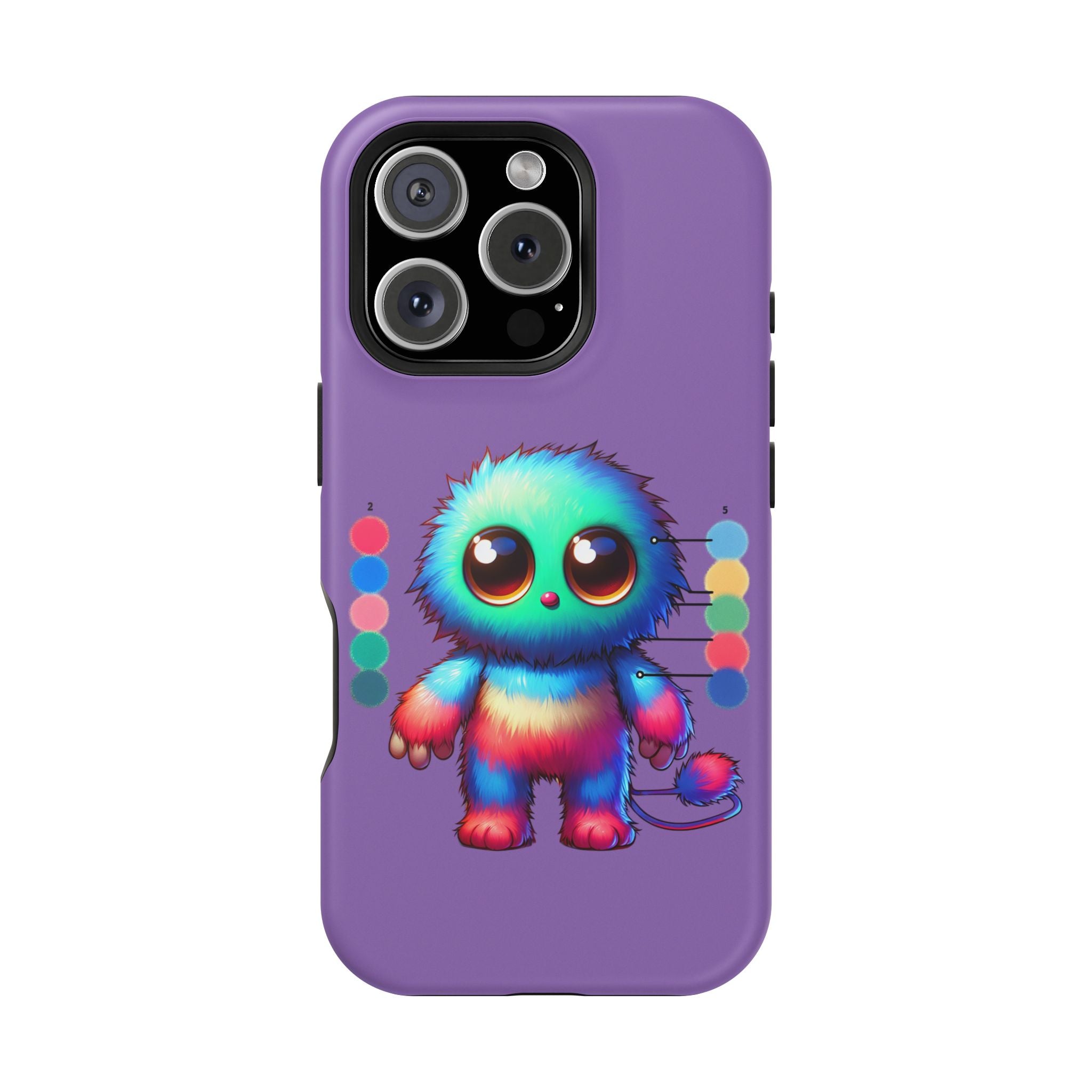 Colorful Cute Monster Impact Resistant Phone Case