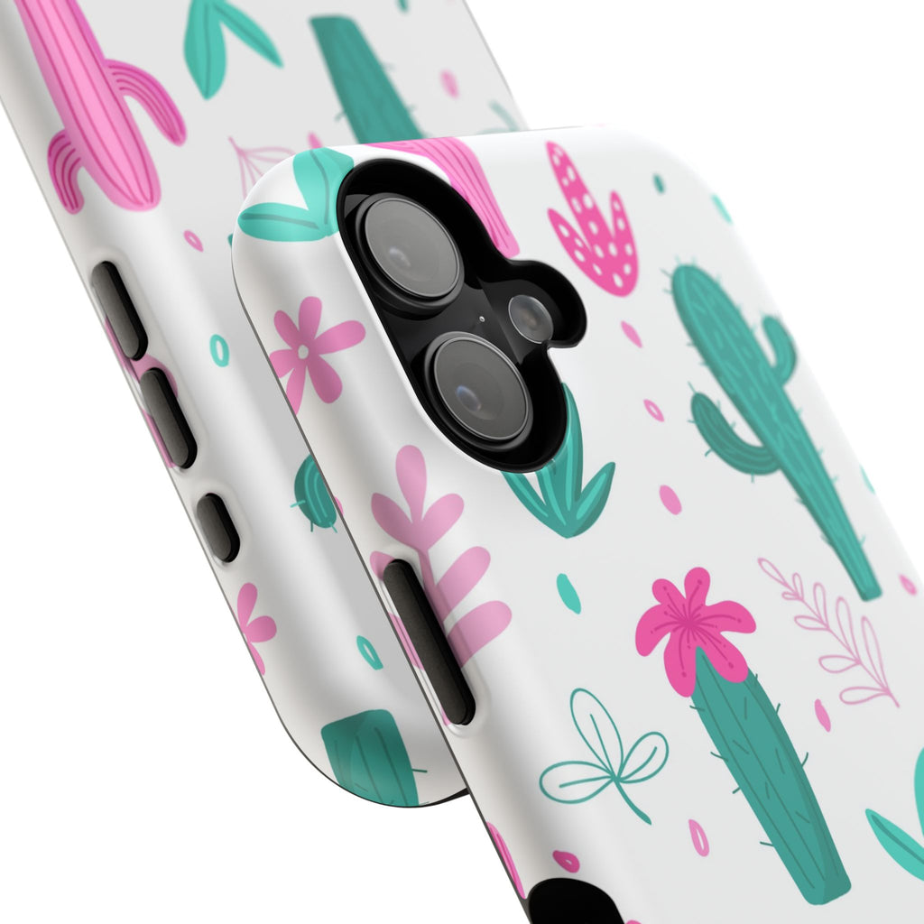 Cactus Pattern Impact Resistant Phone Case
