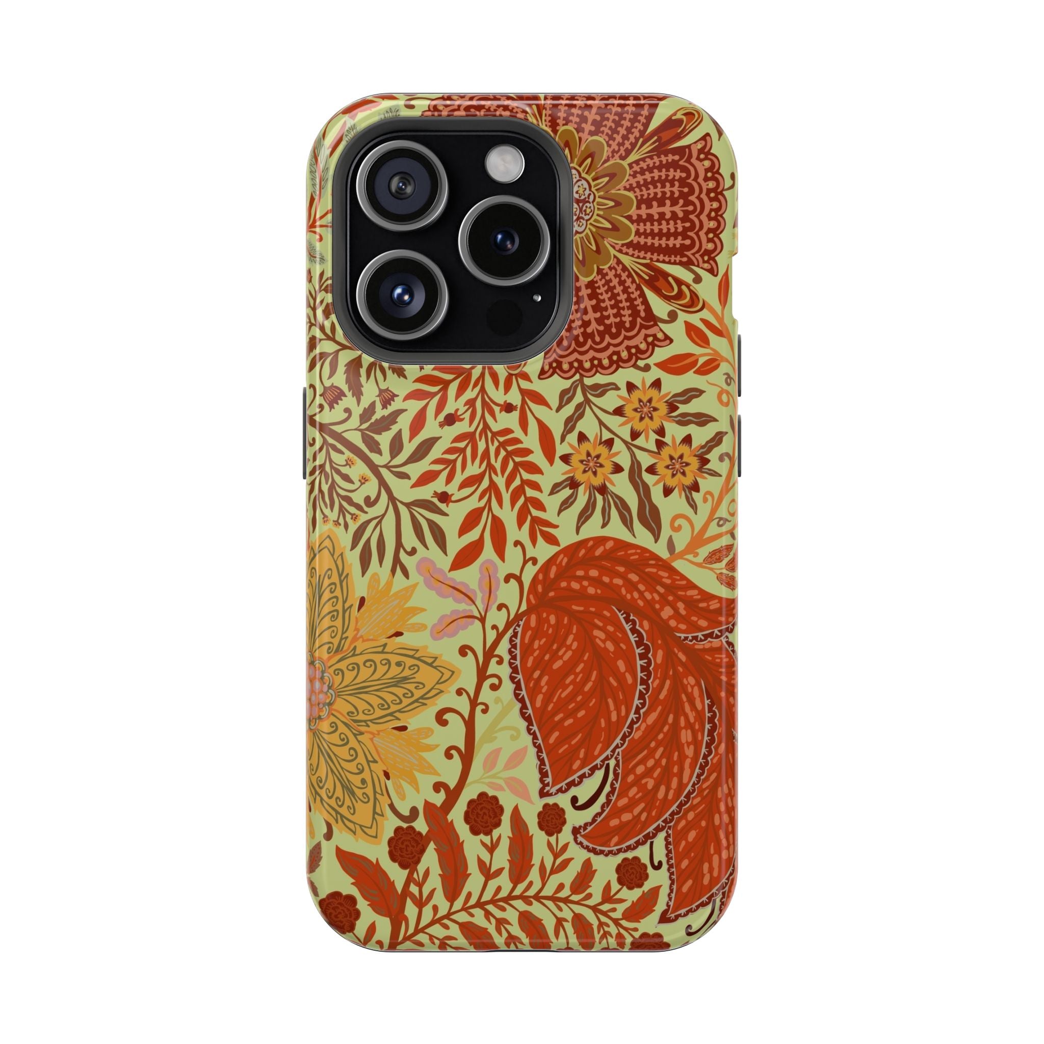 Floral Paisley Magnetic Impact-Resistant Phone Case