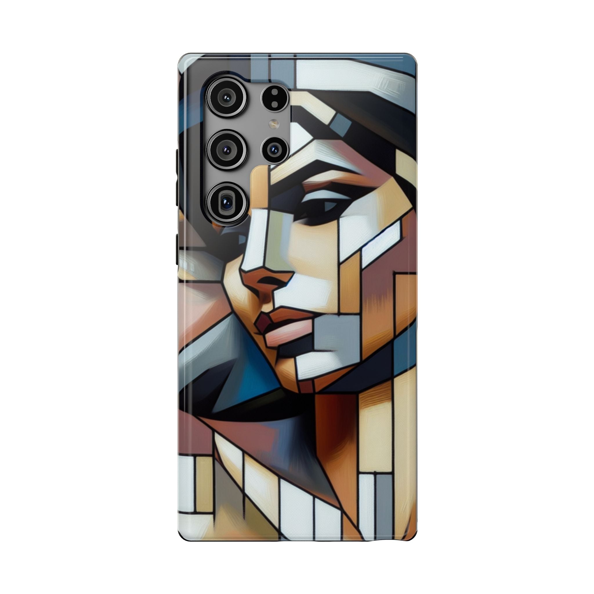 Impact Resistant Phone Case -Woman Looking Side Abstract