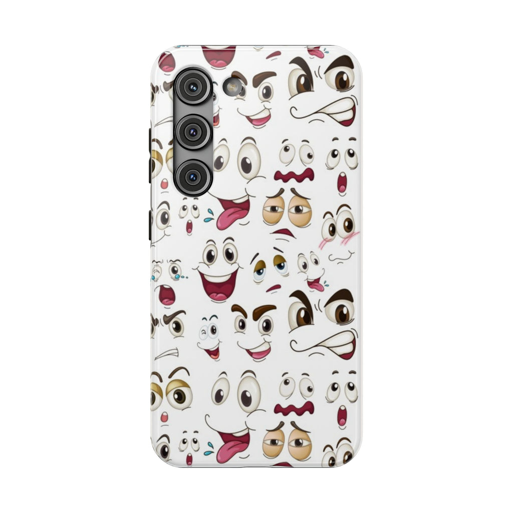 Ghost Emoji Cartoon Cute Phone Case for Galaxy or iPhone