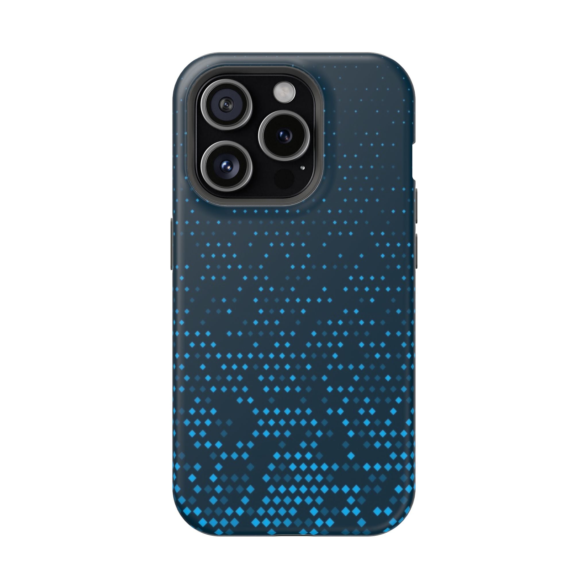Blue Geometric Impact Resistant Phone Case