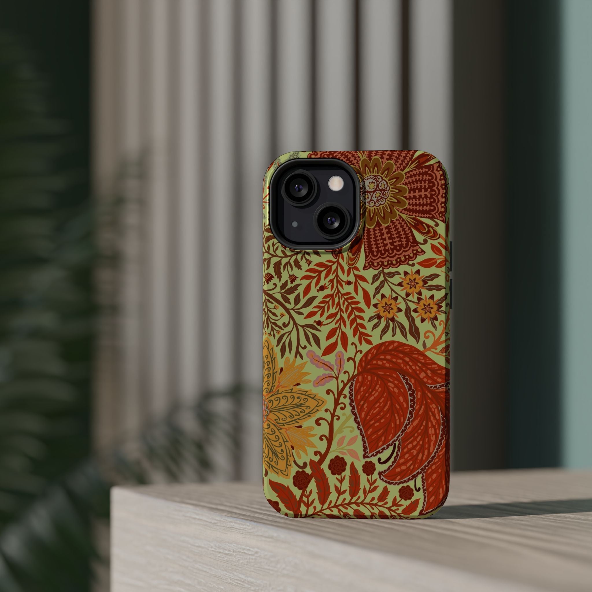 Floral Paisley Magnetic Impact-Resistant Phone Case