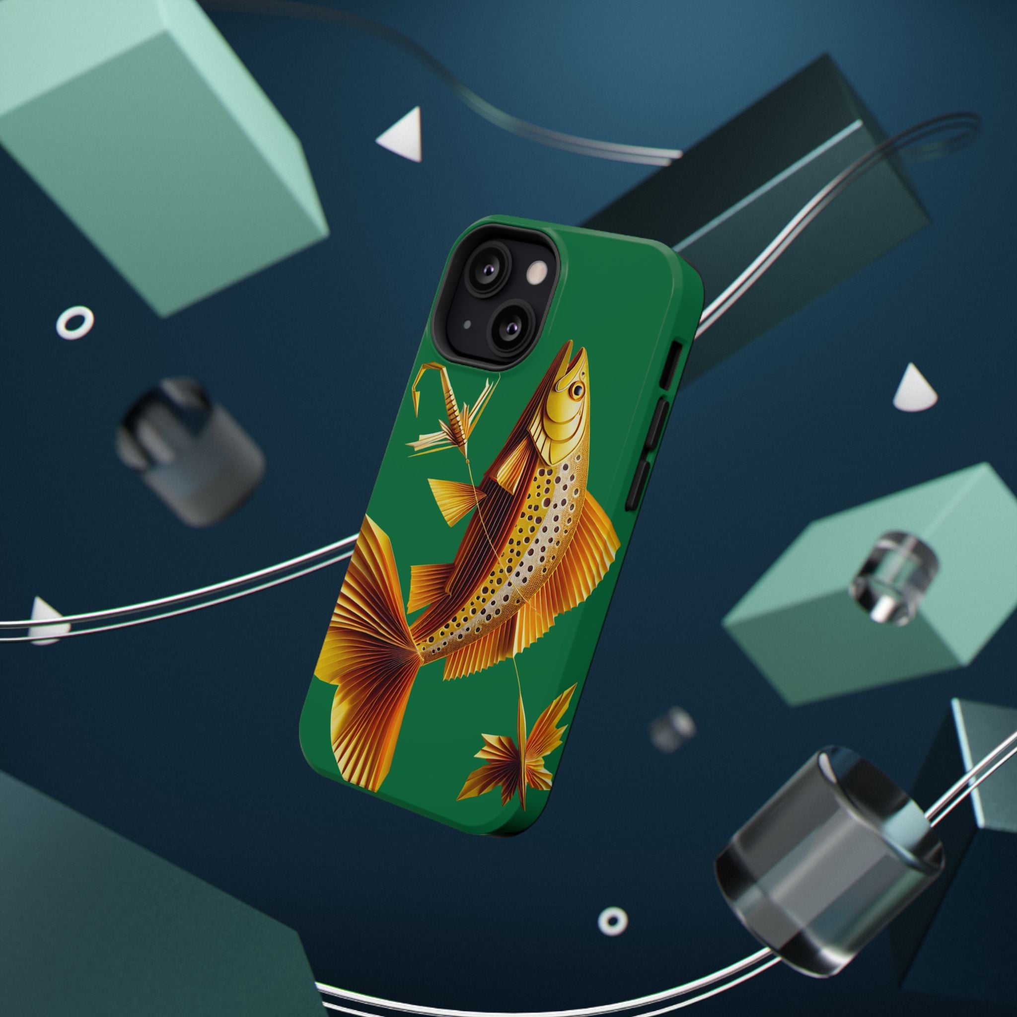 Impact Resistant Phone Case,  Lucky Charm Fish, Outdoor Enthusiast Gift