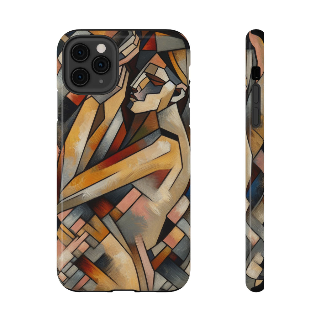 Impact Resistant Phone Case - Woman Abstract Design