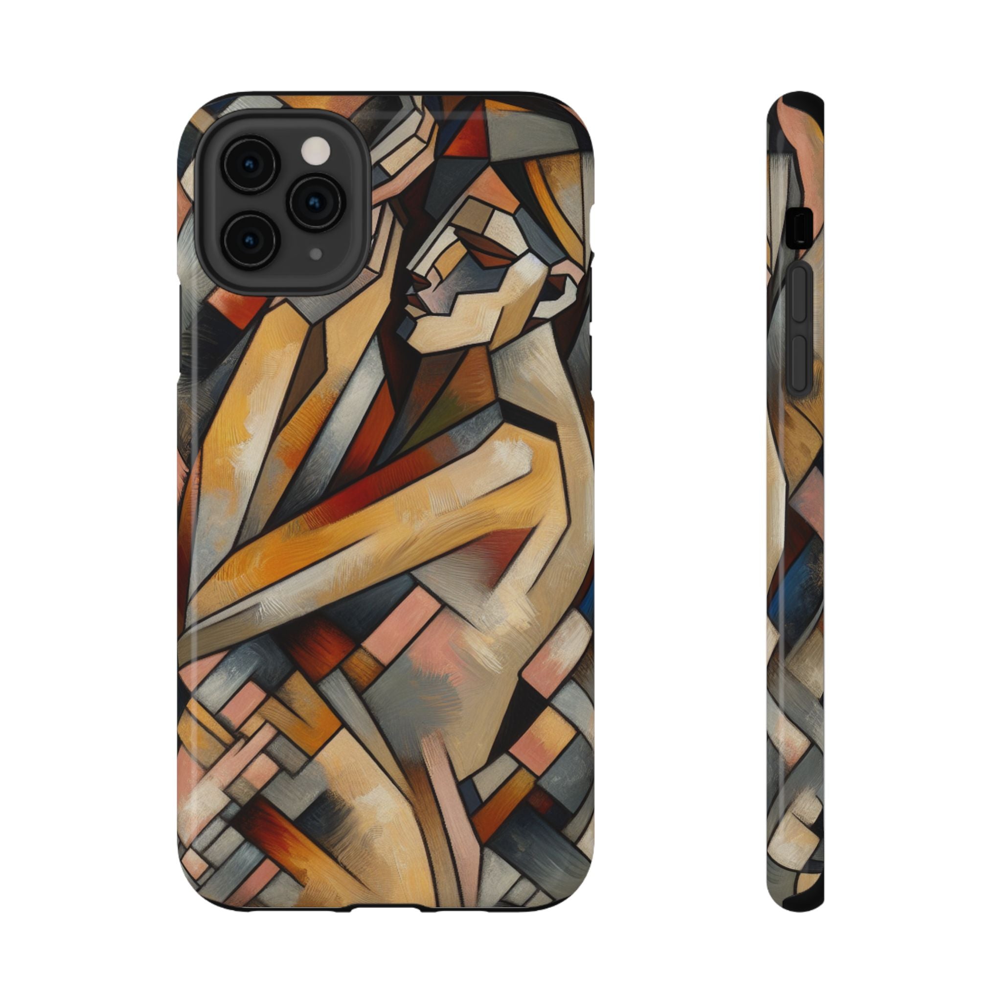 Impact Resistant Phone Case - Woman Abstract Design