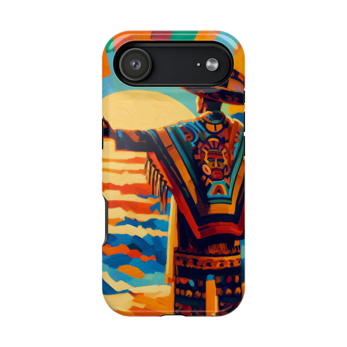 Aztec Sunset Phone Case — Impact‑Resistant Protective Cover