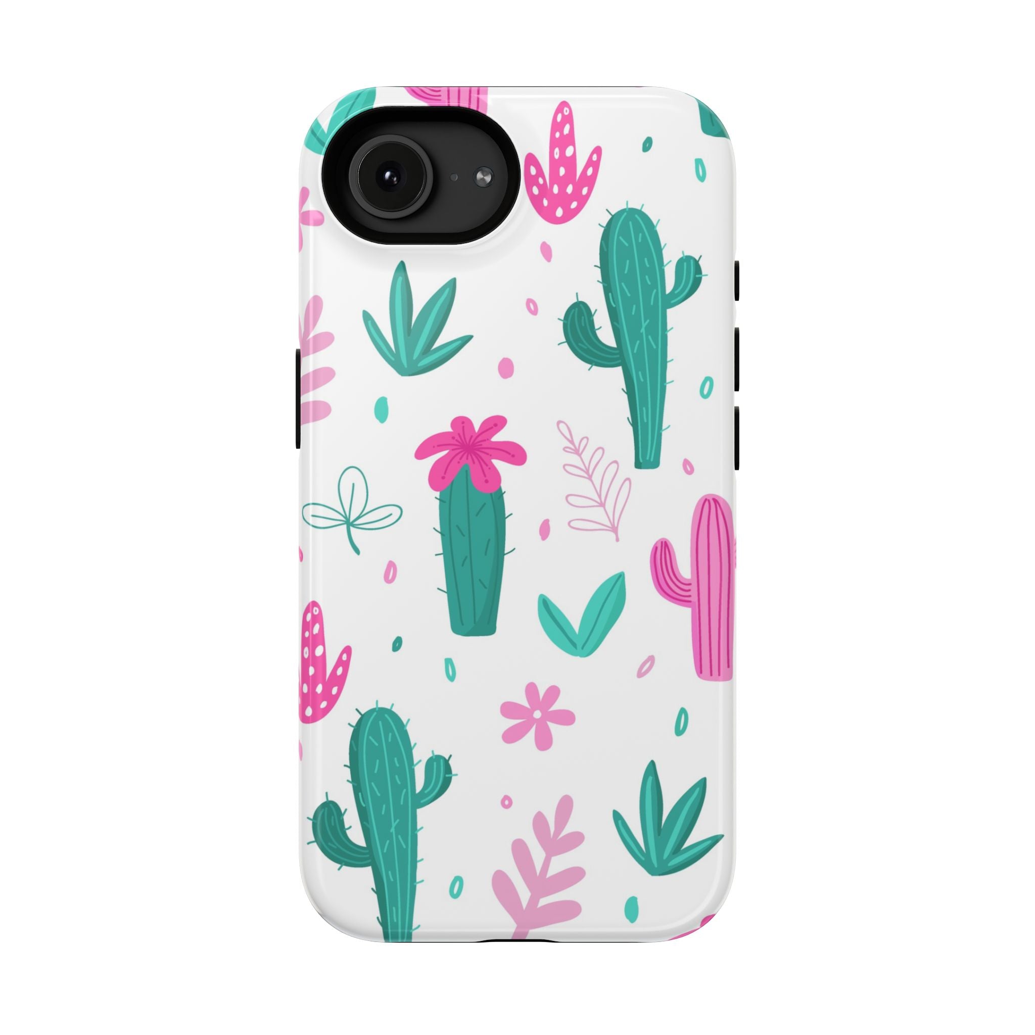 Cactus Pattern Impact Resistant Phone Case