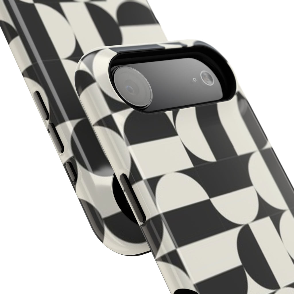 Black and White Design Impact-Resistant Case
