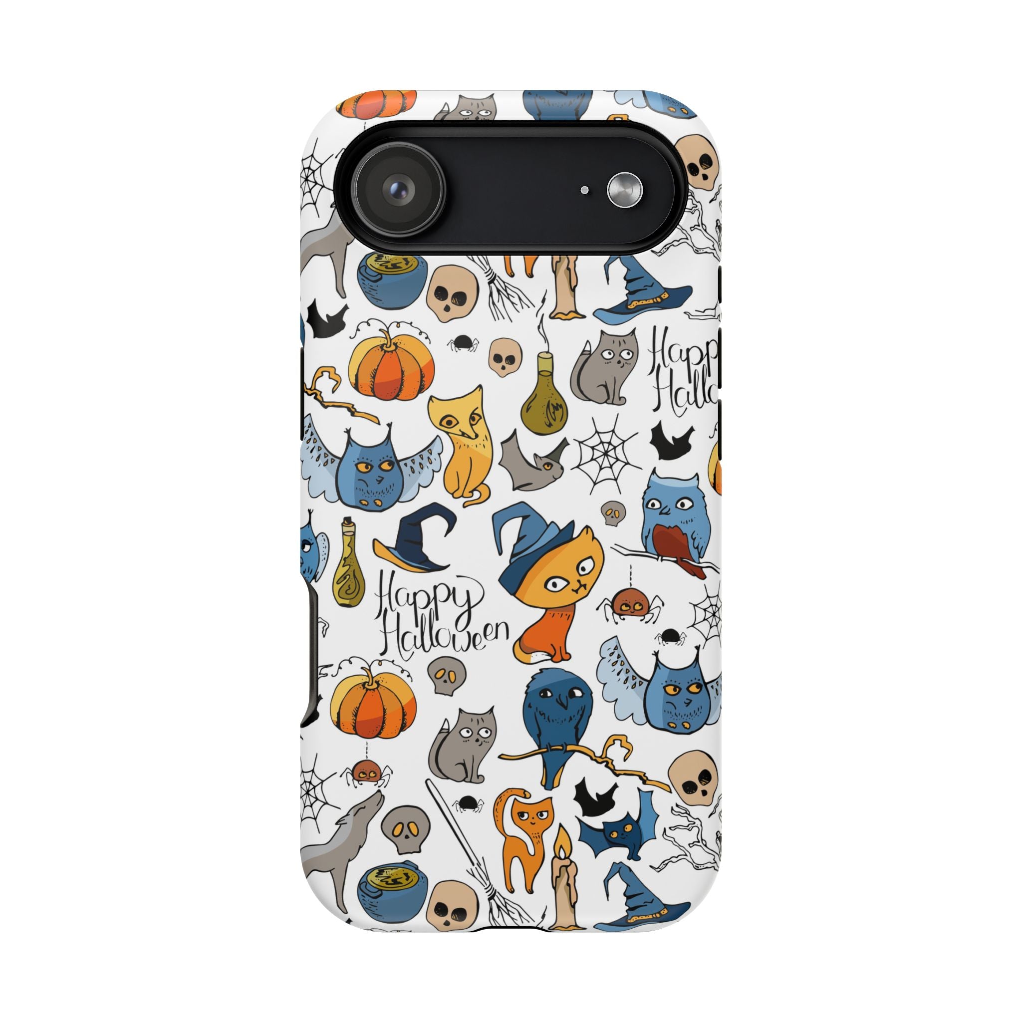 Halloween Cats & Pumpkins Magnetic Impact-Resistant Phone Case