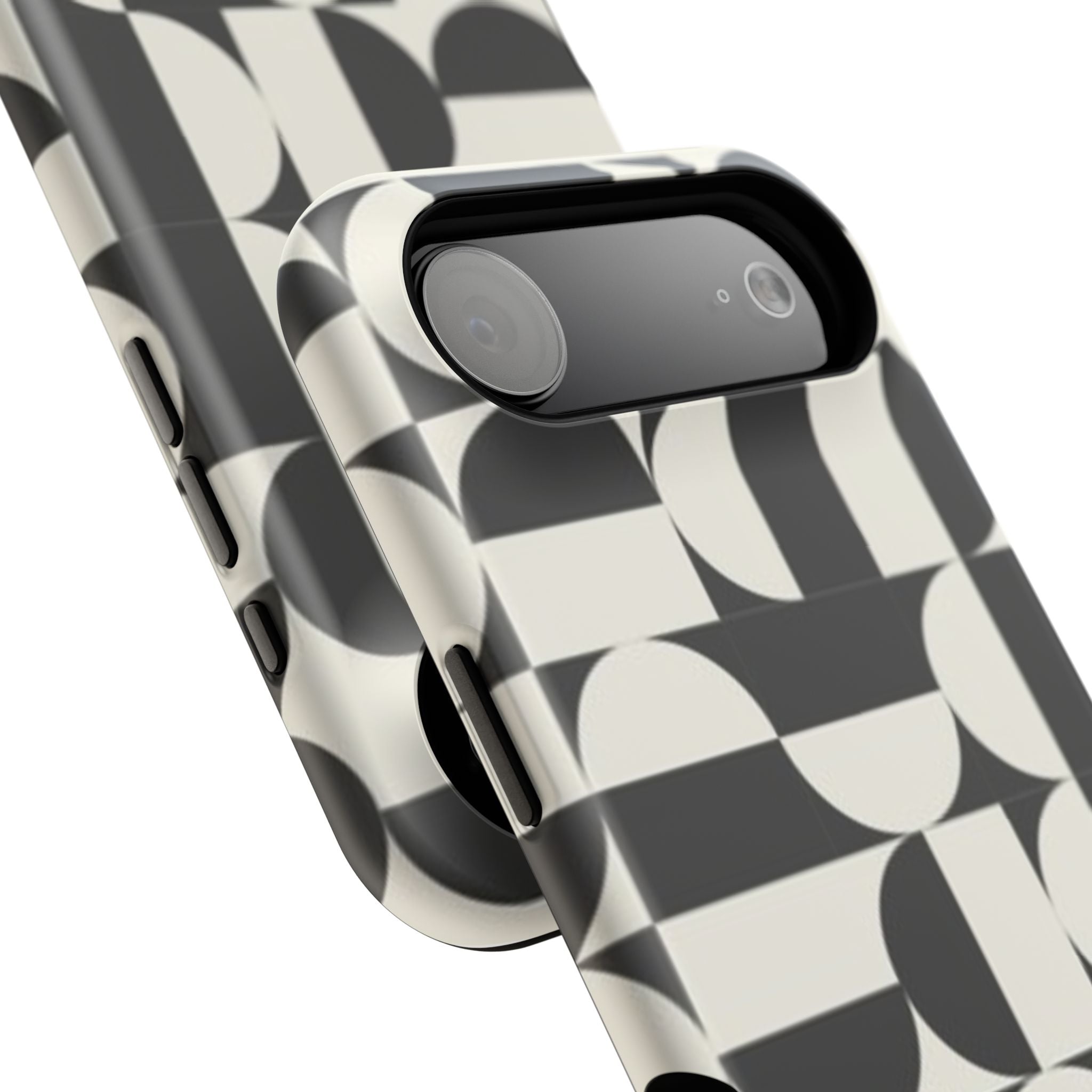 Black and White Design Impact-Resistant Case