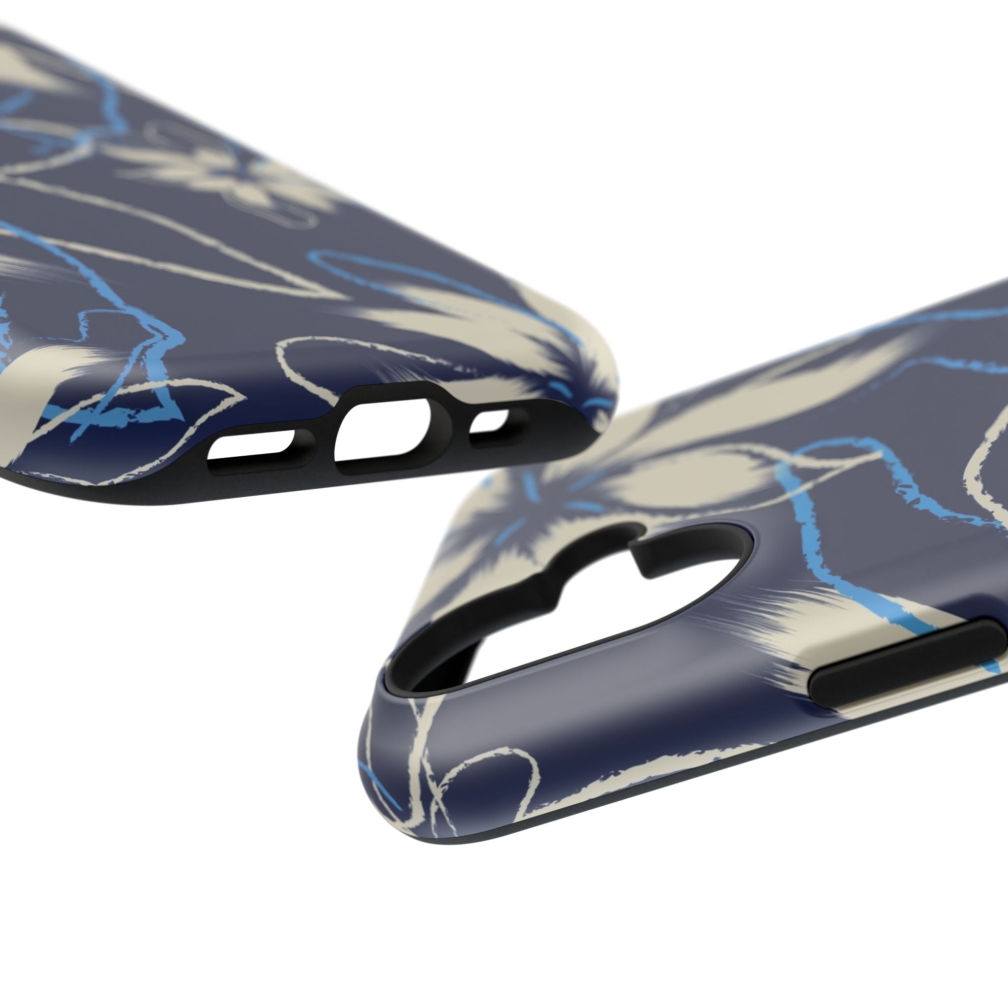 Floral Impact-Resistant Phone Case, Durable
