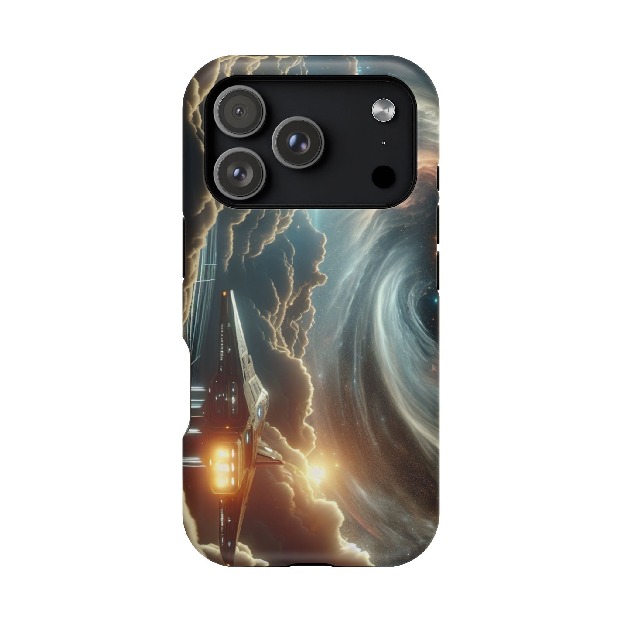 Cosmic Space Ship Impact Resistant Phone Case