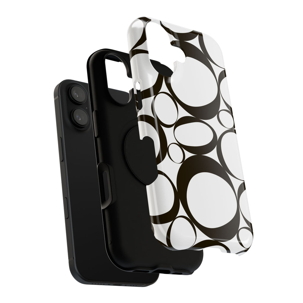 Black & White Impact-Resistant Phone Case - Durable