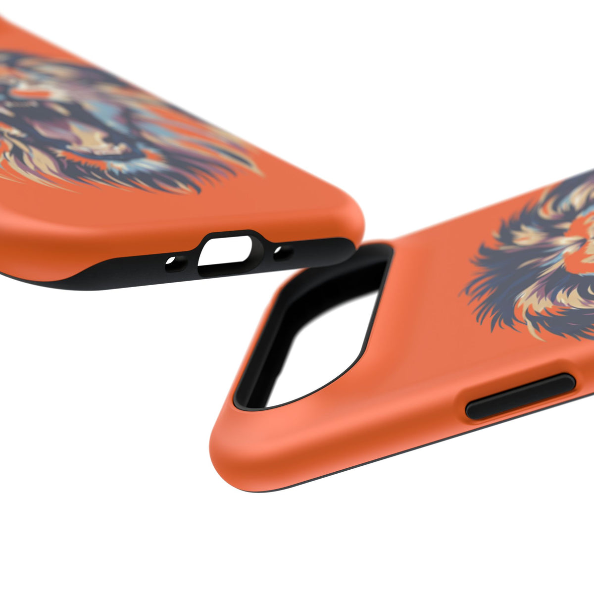 Roaring Lion Impact Phone Case — Shockproof Orange Protective Cover