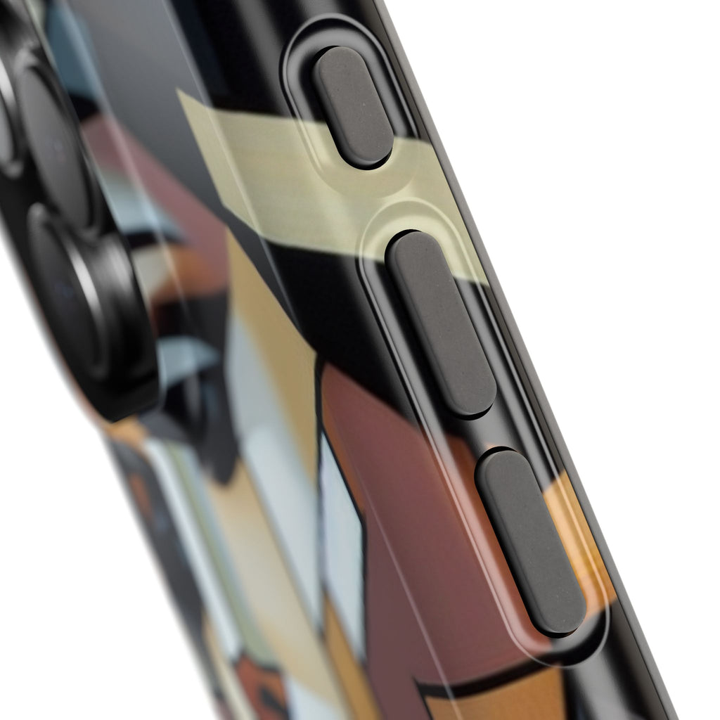 Impact Resistant Phone Case -Woman Looking Side Abstract