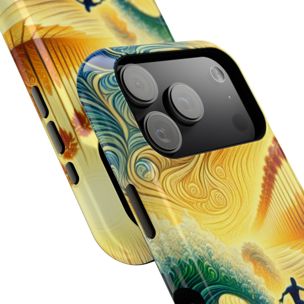 Surfer Sunrise Impact-Resistant Phone Case