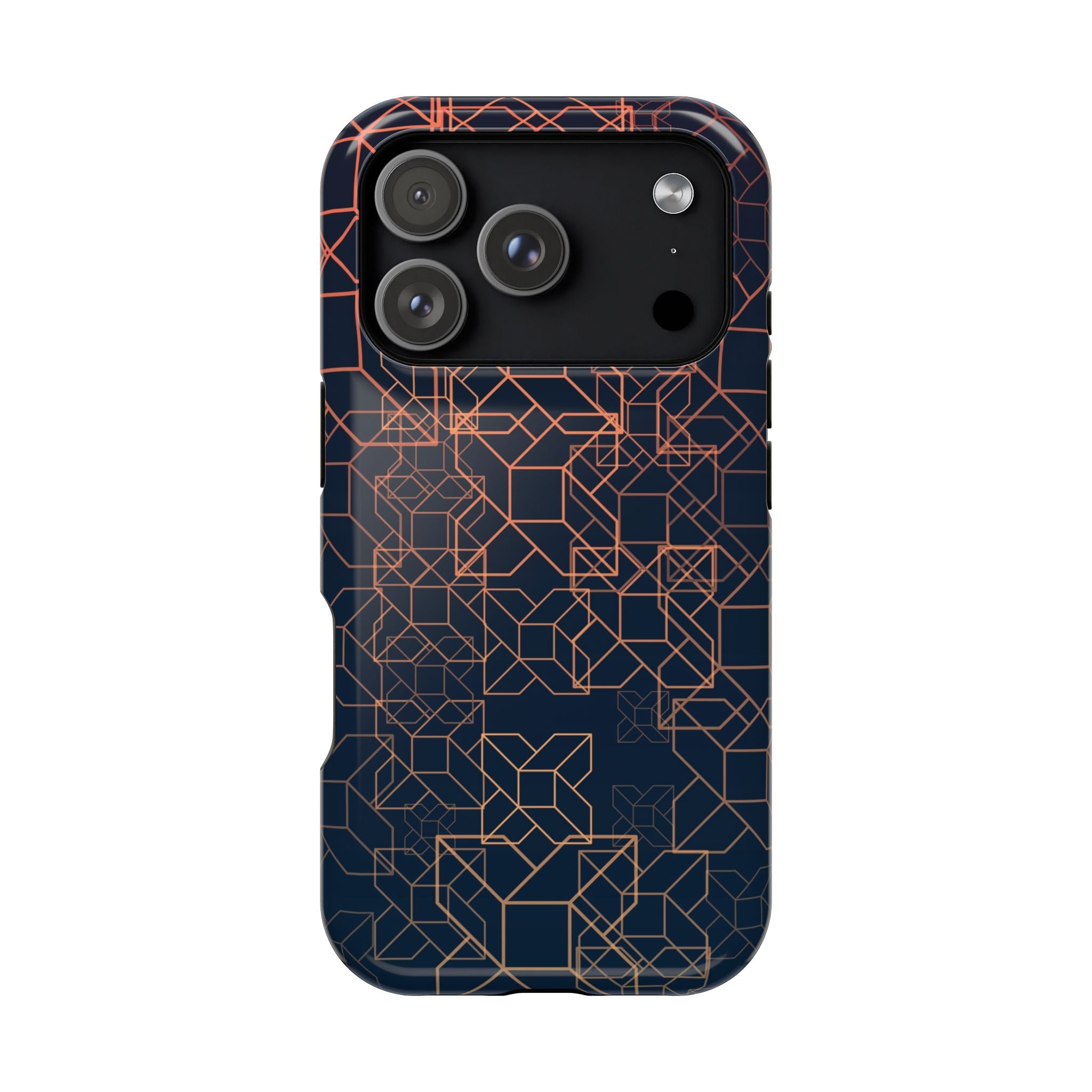Geometric Pattern Phone Case, Durable Impact-Resistant