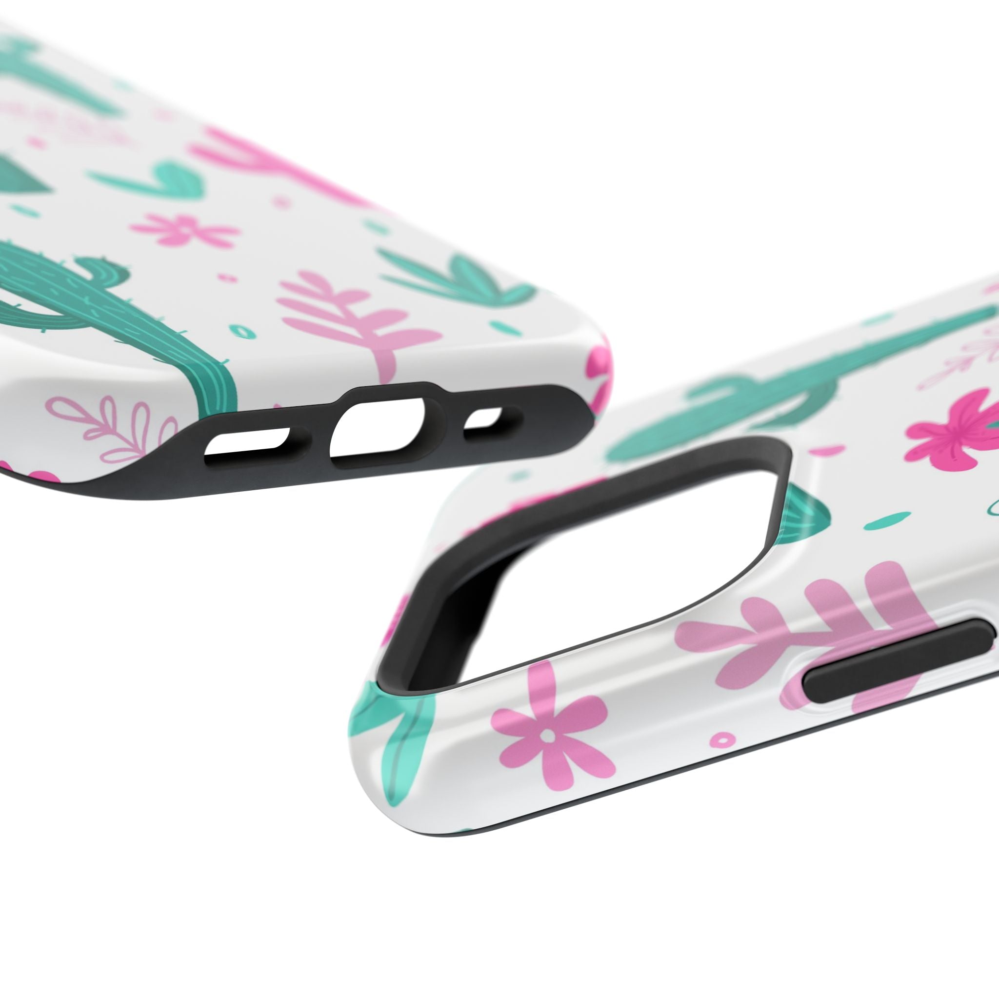 Cactus Pattern Impact Resistant Phone Case