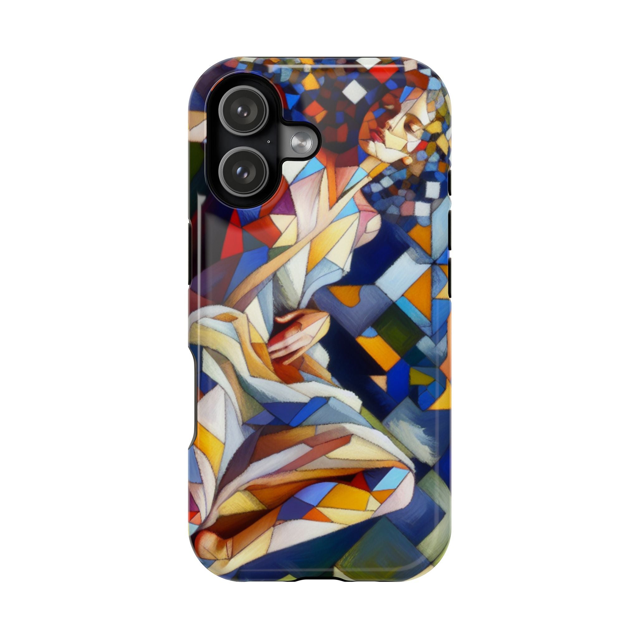 Impact Resistant Phone Case - Beautiful Woman Abstract Design Samsung