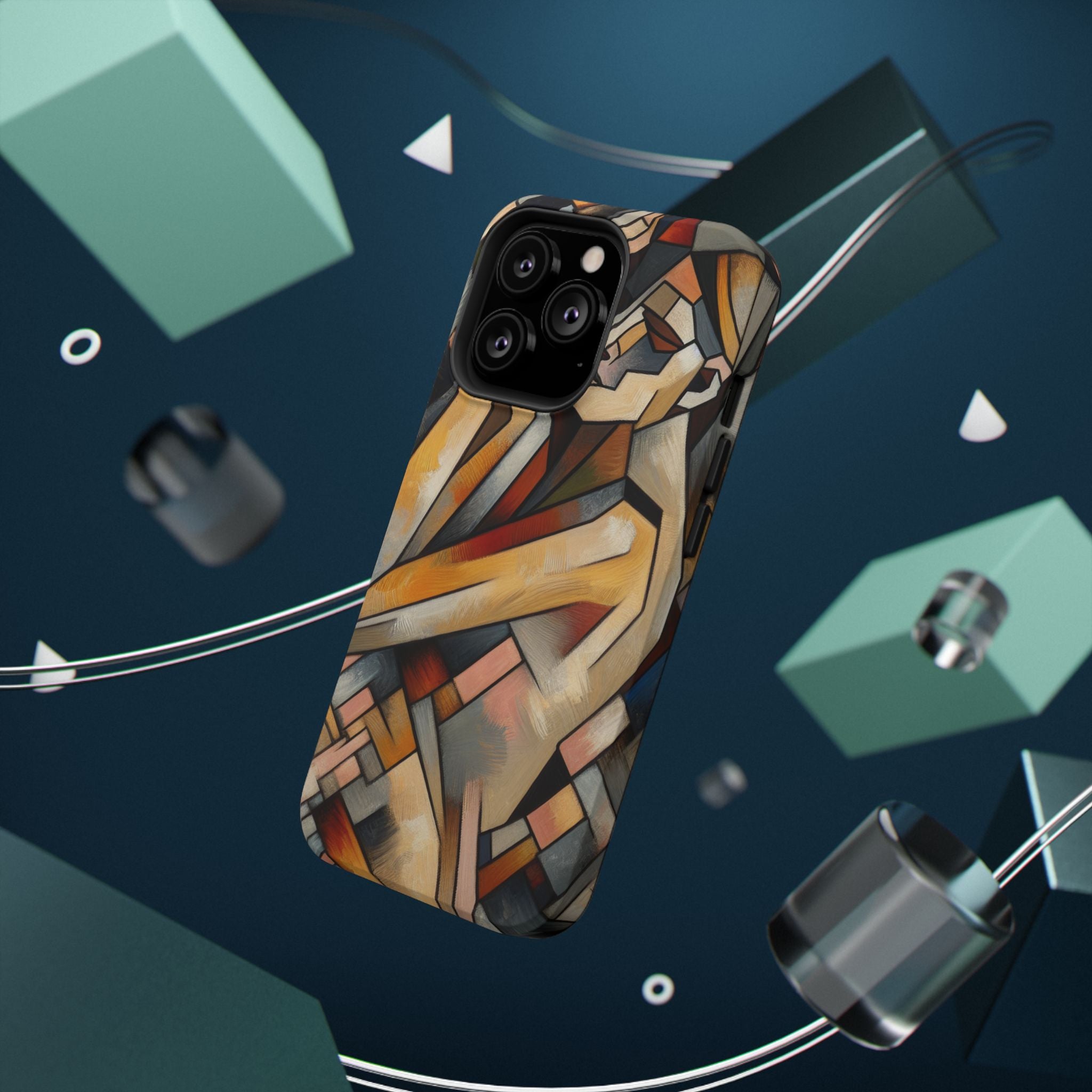 Impact Resistant Phone Case - Woman Abstract Design
