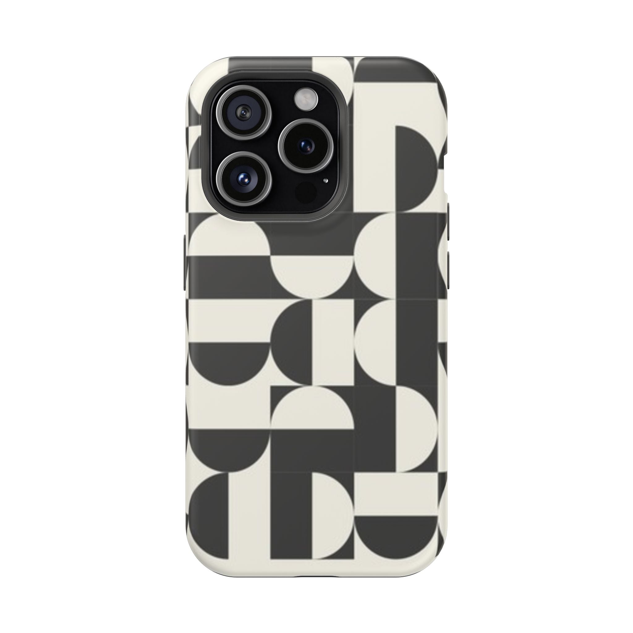 Black and White Design Impact-Resistant Case