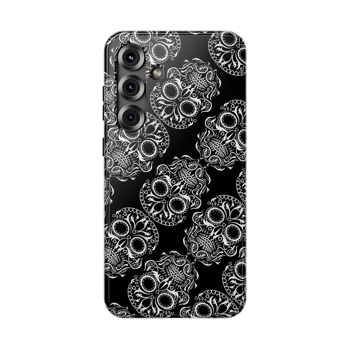 Skull Pattern Black & White Gothic Tough Cases for iPhone
