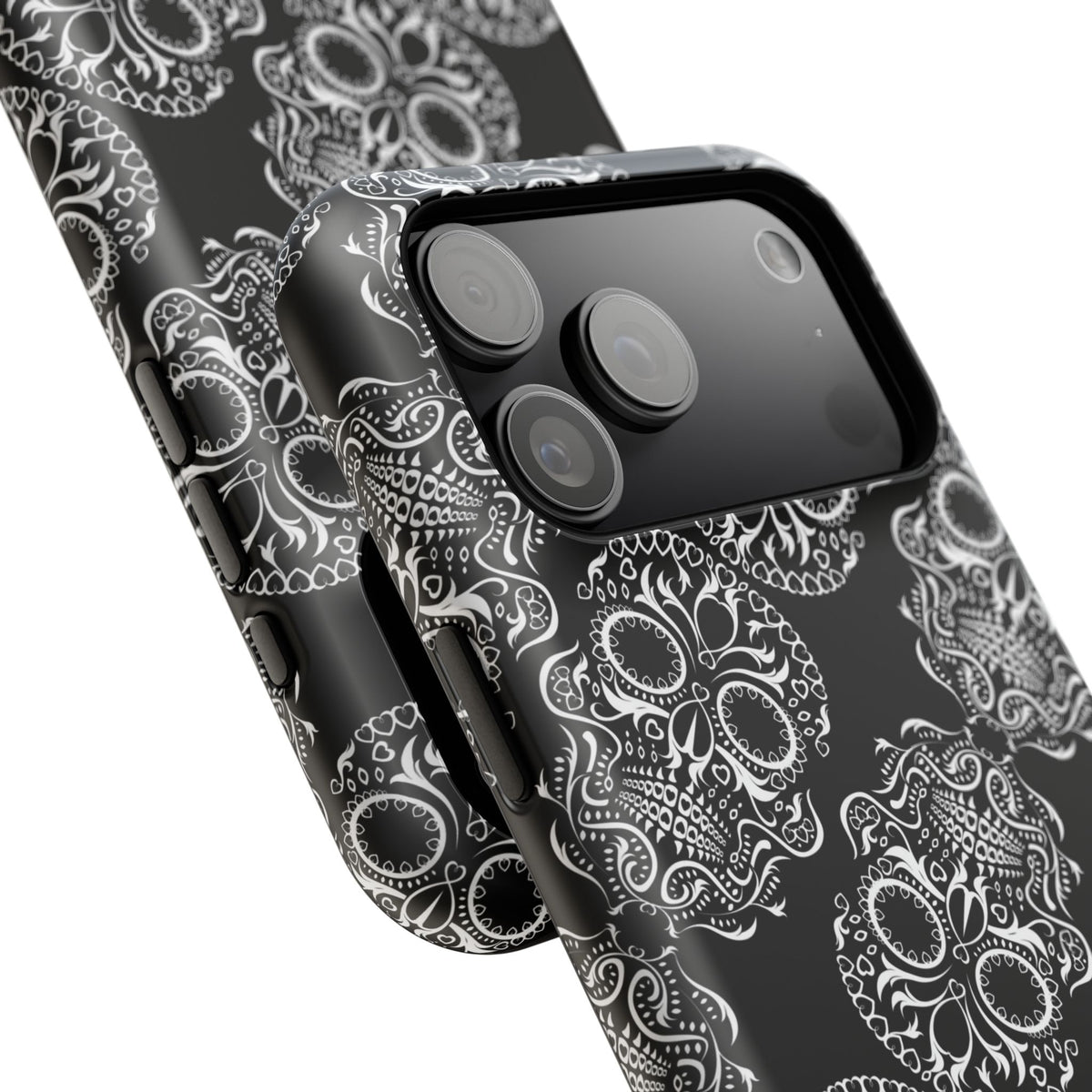 Skull Pattern Black & White Gothic Tough Cases for iPhone