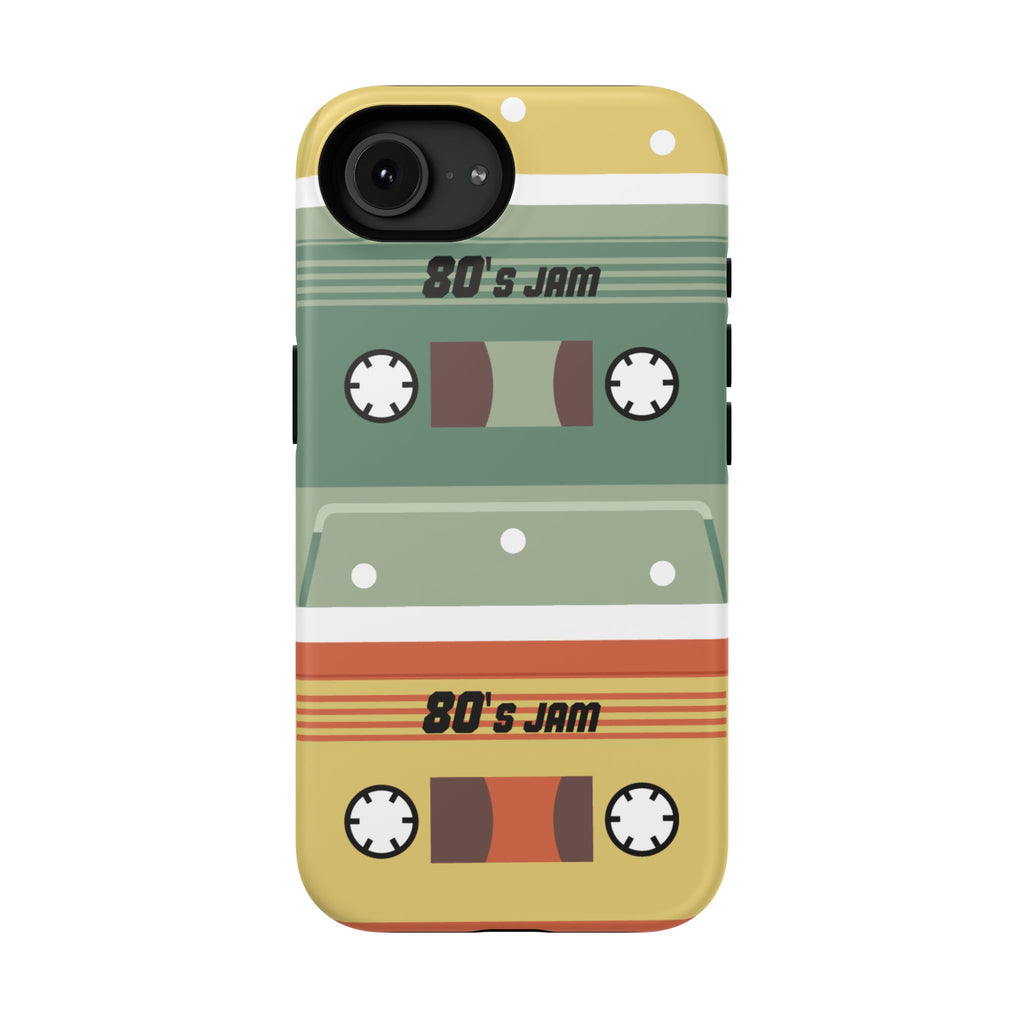 Retro Cassette Tape Impact-Resistant Phone Case — '80s Jam Vintage Music Design