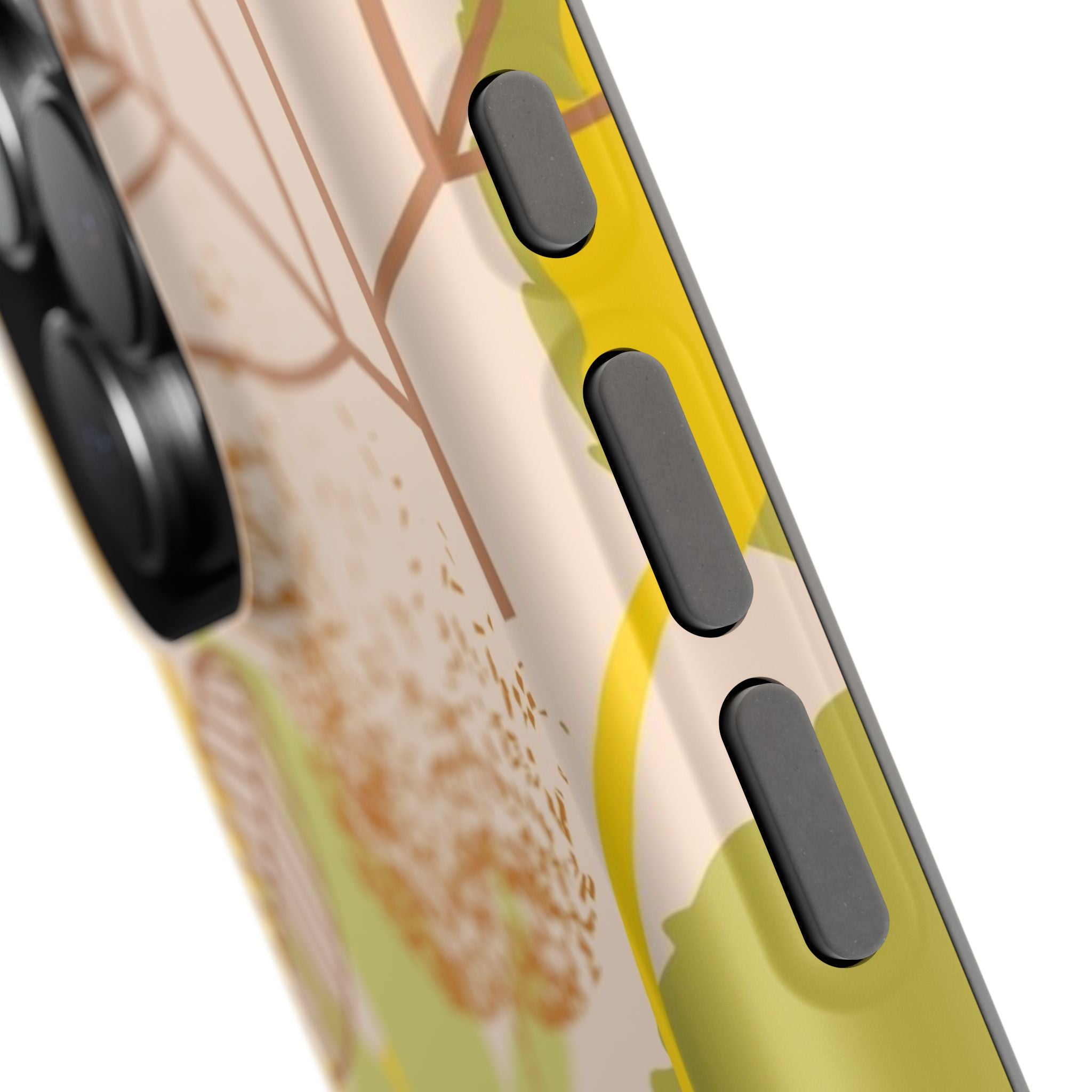 Chic Leaf Print Phone Case