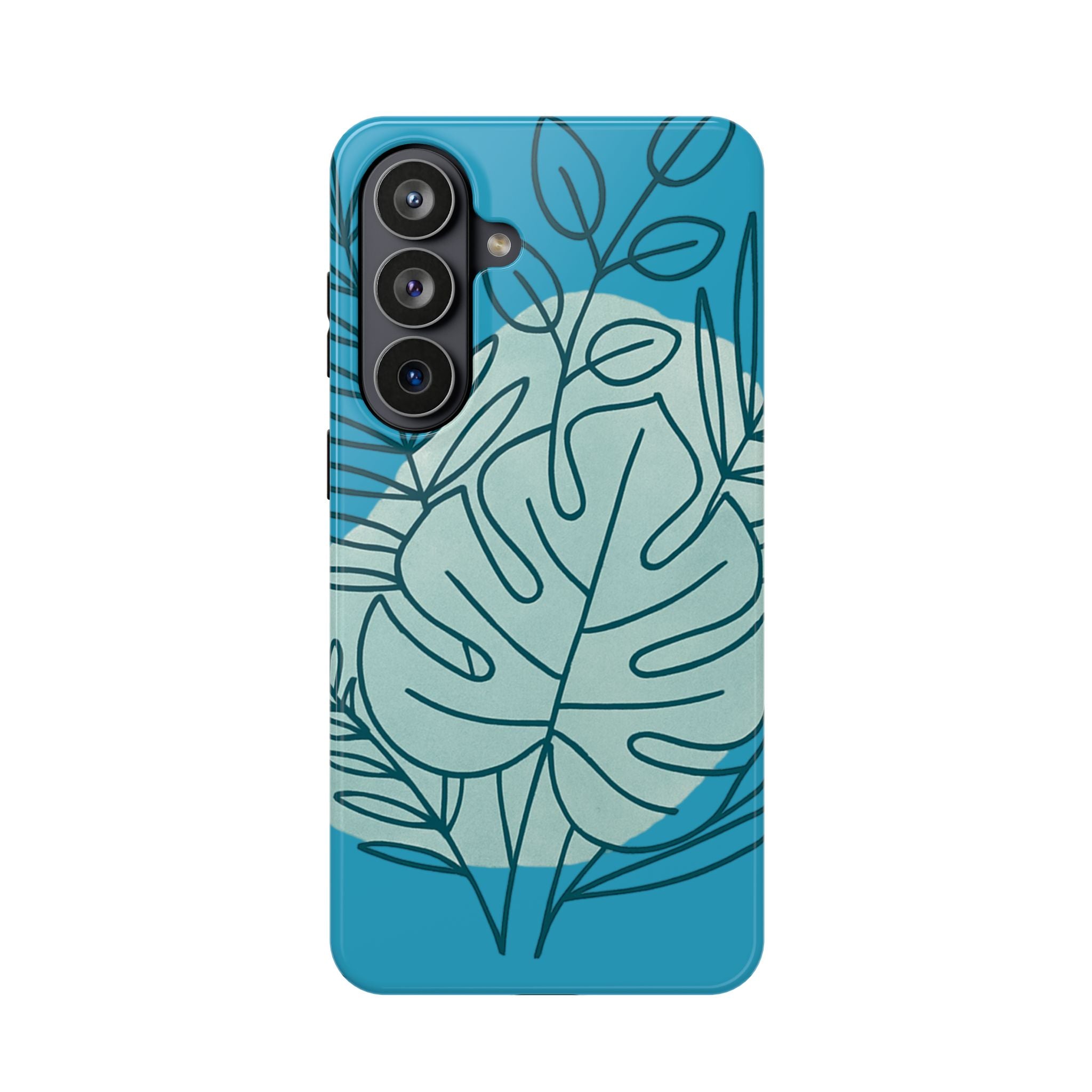 Tropical Floral Phone Case, Impact-Resistant
