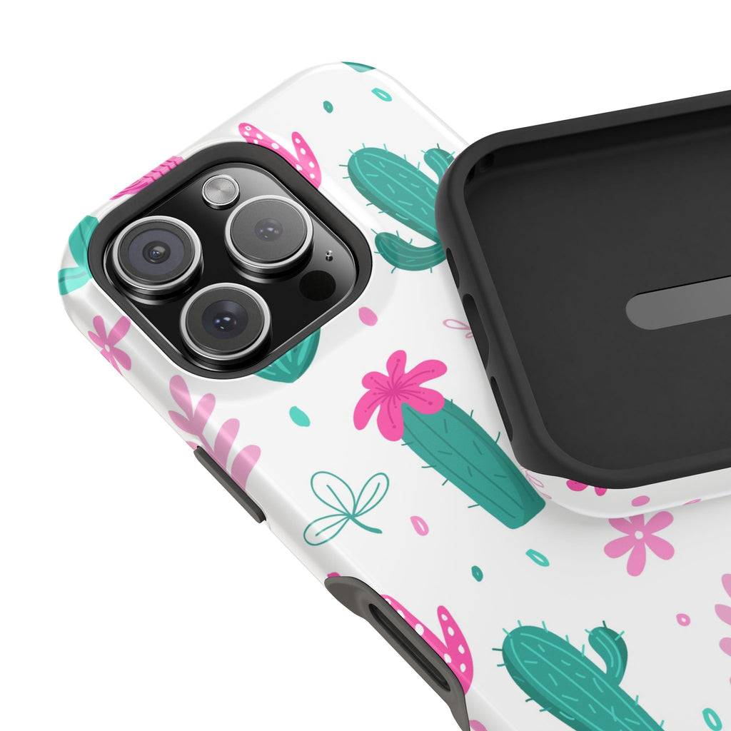 Cactus Pattern Impact Resistant Phone Case