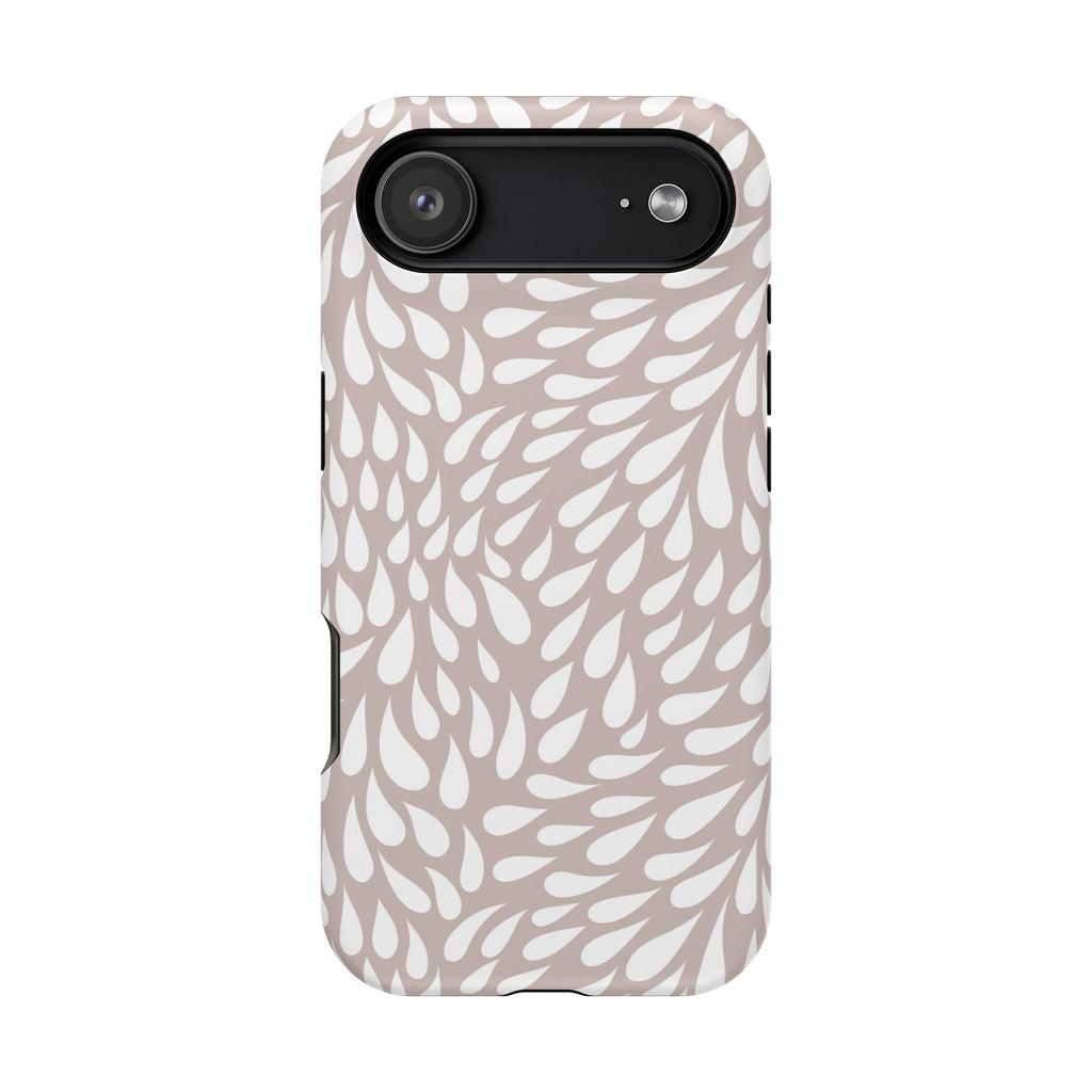 Neutral Petal Teardrop Design Magnetic Durable Phone Case for iPhone/Samsung