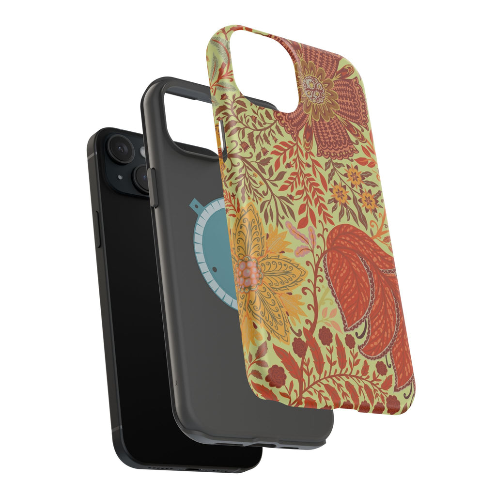 Floral Paisley Magnetic Impact-Resistant Phone Case