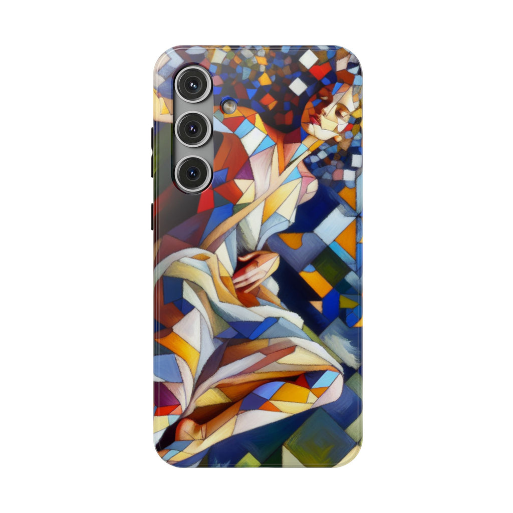 Stained Glass Angel Phone Case - Impact Resistant Art Phone Cover