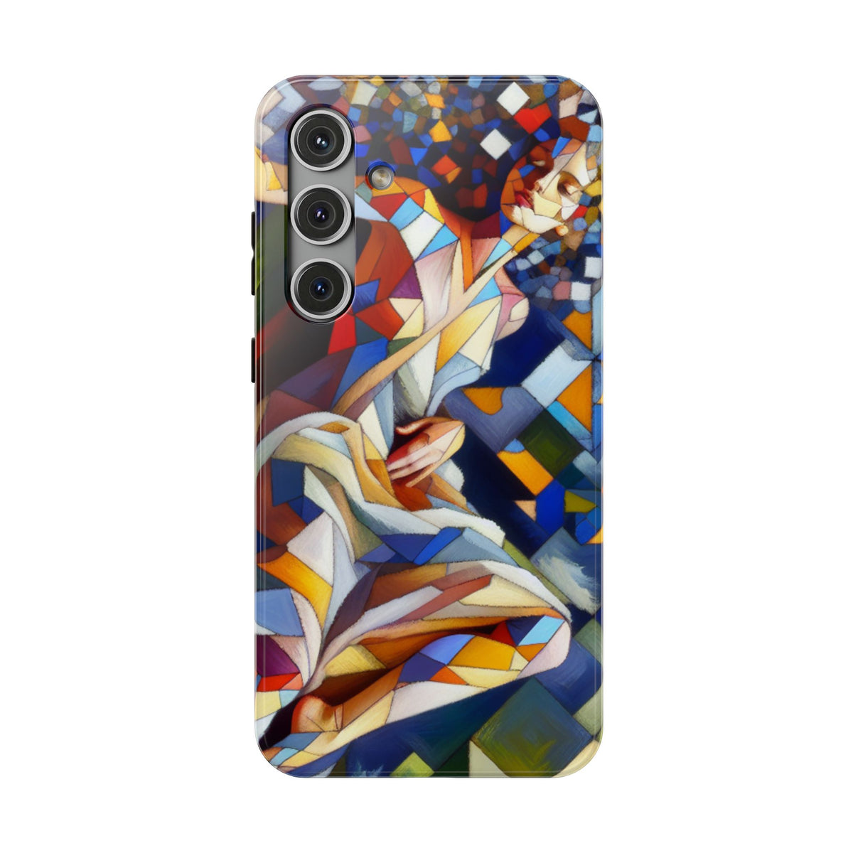 Stained Glass Angel Phone Case - Impact Resistant Art Phone Cover
