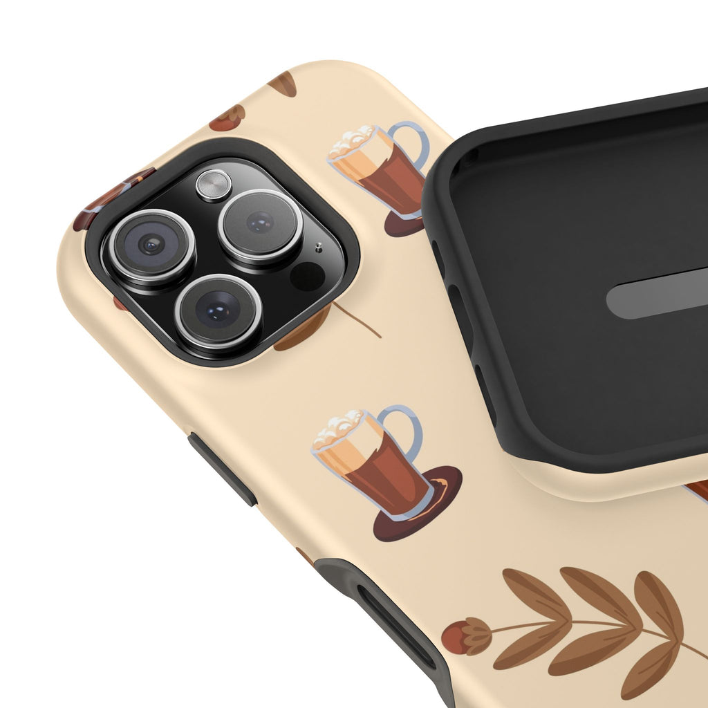 Stylish Coffee Phone Case, Impact-Resistant